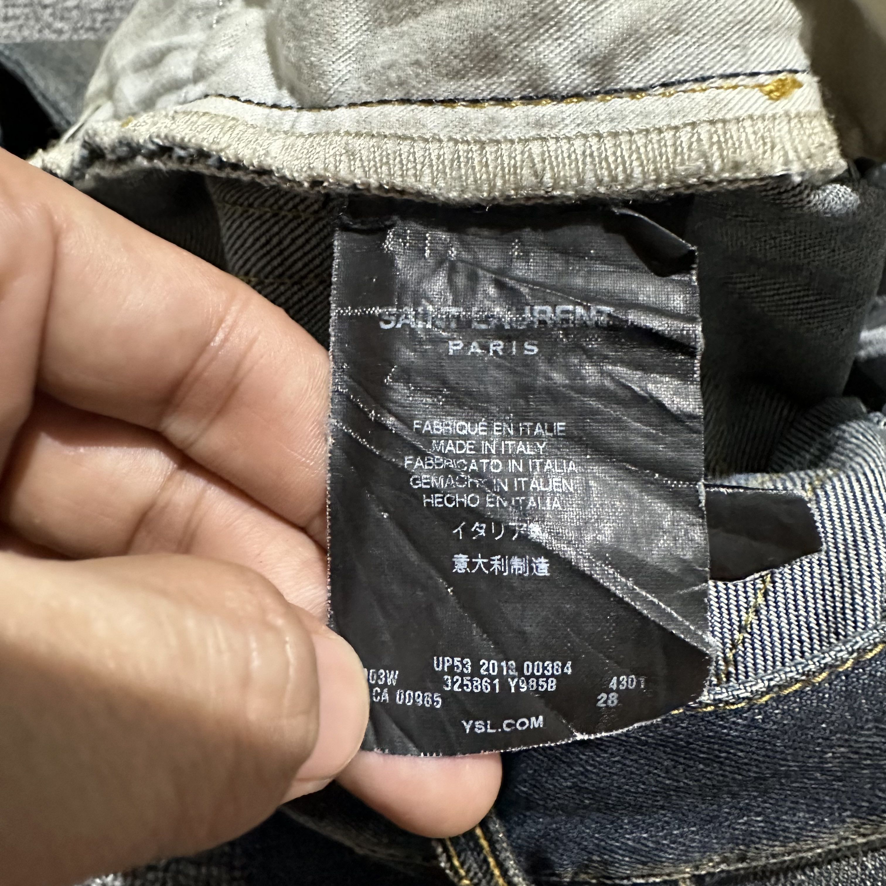 Saint Laurent Paris Saint Laurent Denim Pants Size US 28 / EU 44 - 11 Thumbnail