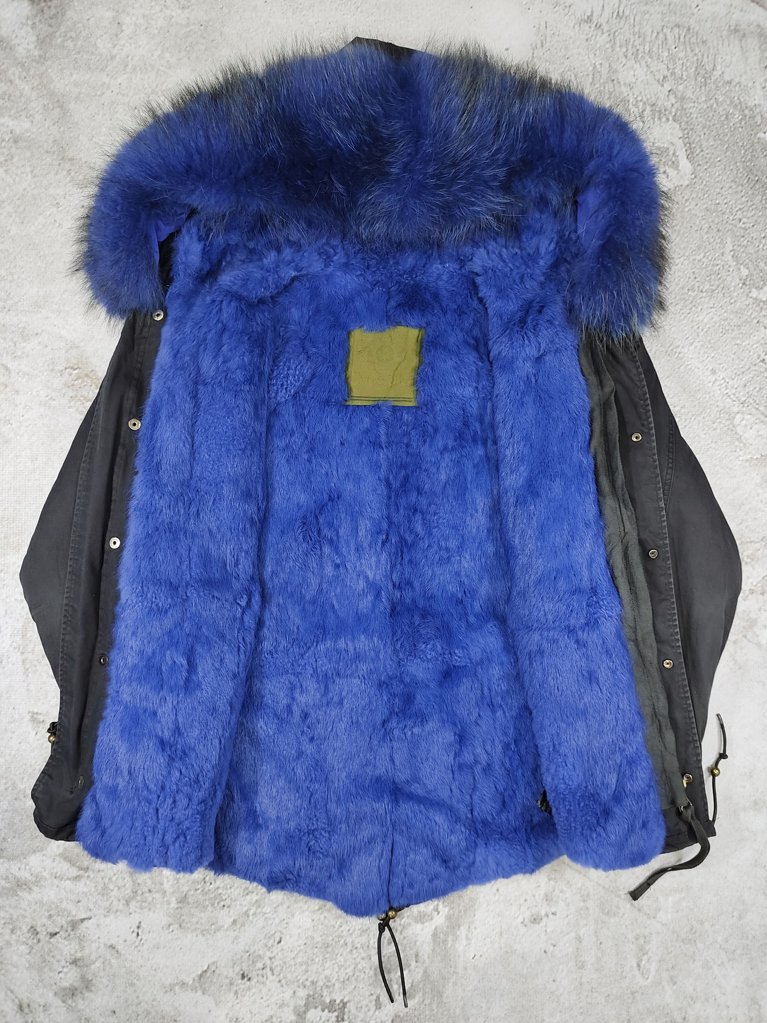 MR & MRS ITALY Mr & Mrs Italy- Luxury Military Raccoon Fur Parka Jacket Size US XL / EU 56 / 4 - 1 Thumbnail