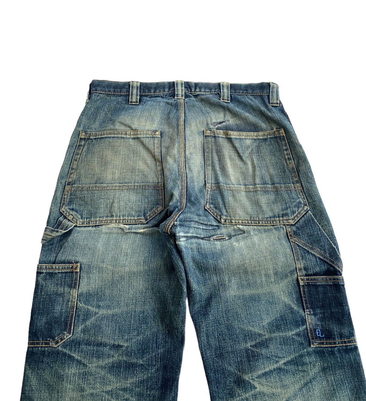 Japanese Brand VINTAGE ELNEST BAGGY DOUBLE KNEE DENIM CARPENTER JEANS Size US 34 / EU 50 - 8 Thumbnail