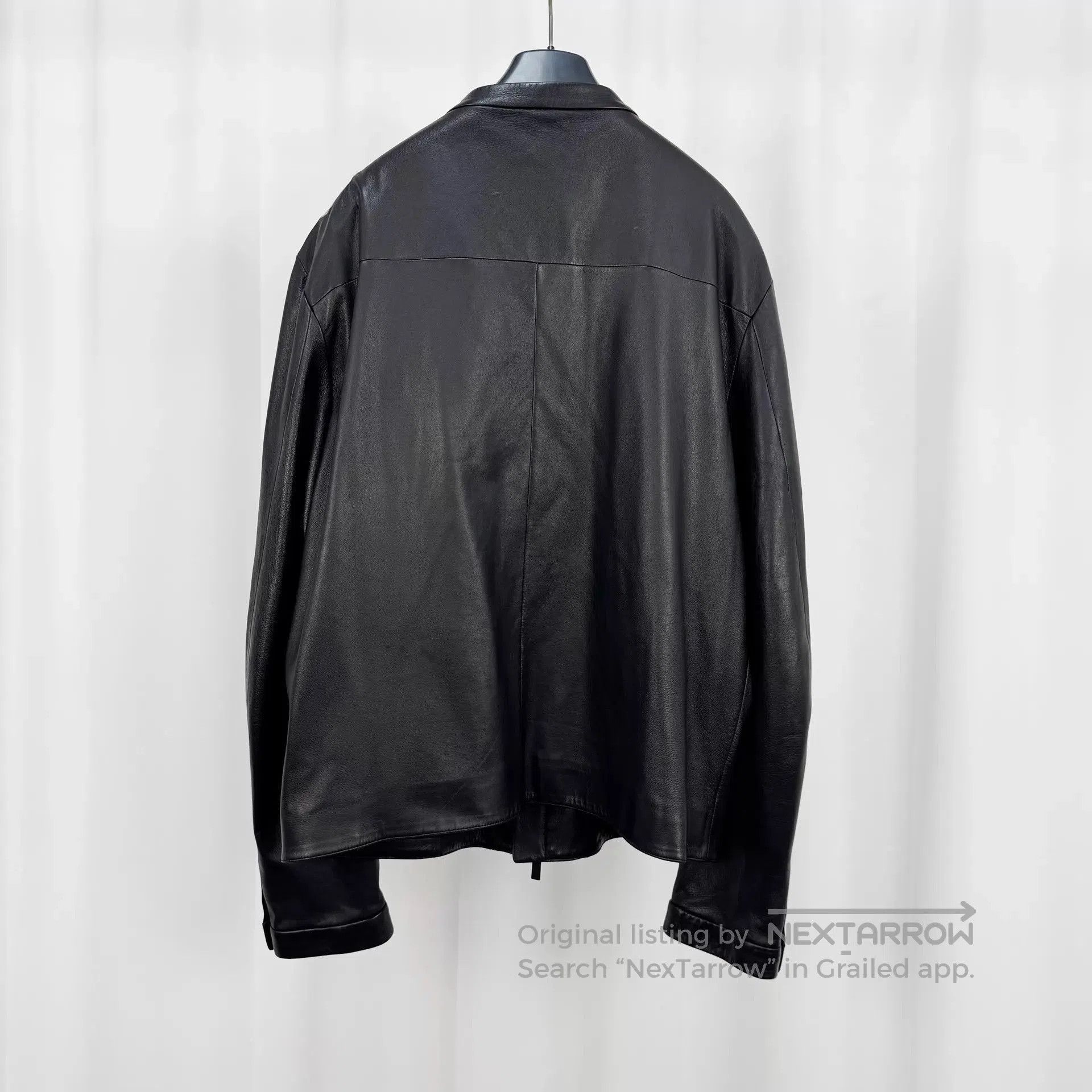 Fendi Black Leather Jacket with Camo and Eye Design. Size US L / EU 52-54 / 3 - 2 Thumbnail
