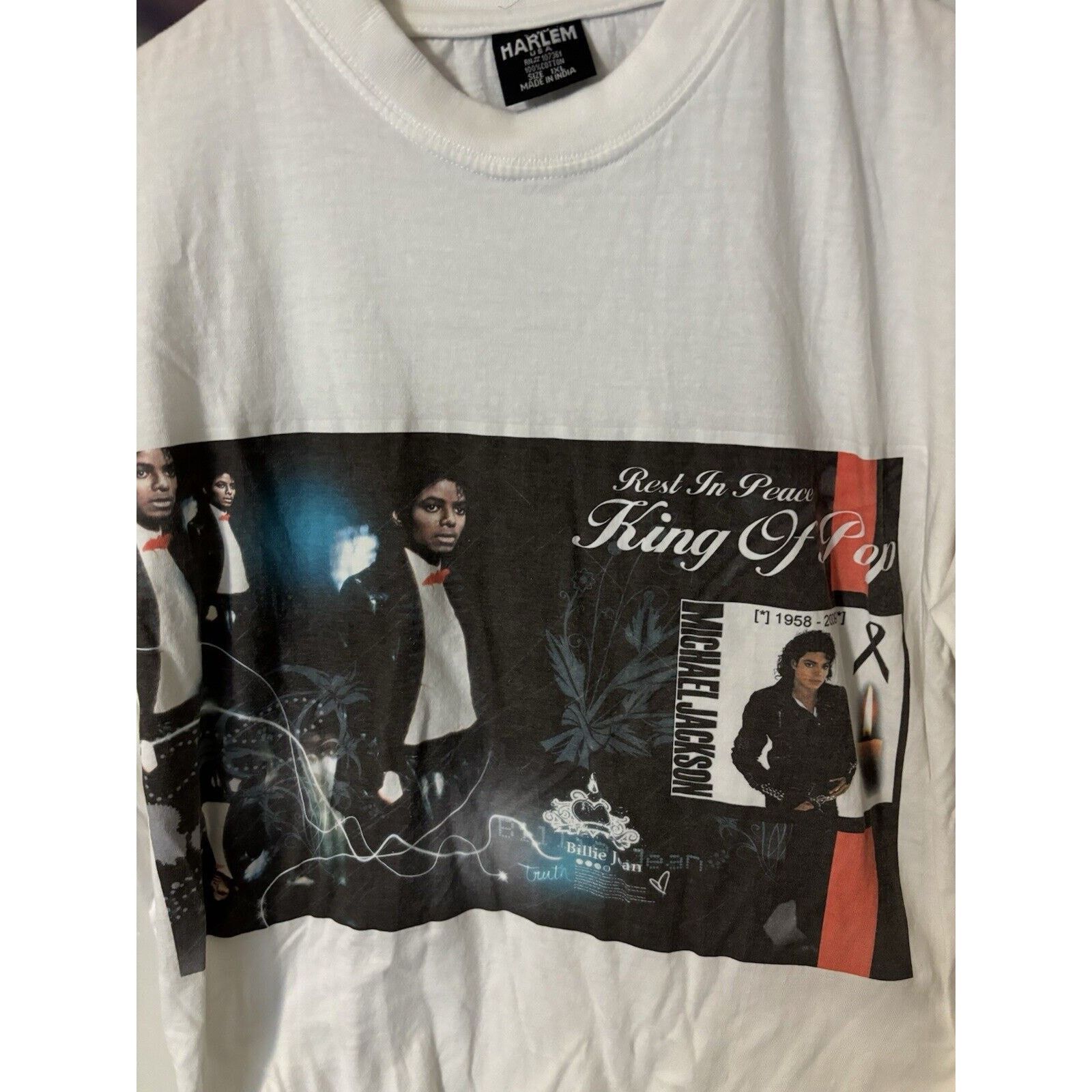 Michael Jackson vintage king of pop michael jackson white shirt size 1xl Size US XL / EU 56 / 4 - 6 Thumbnail