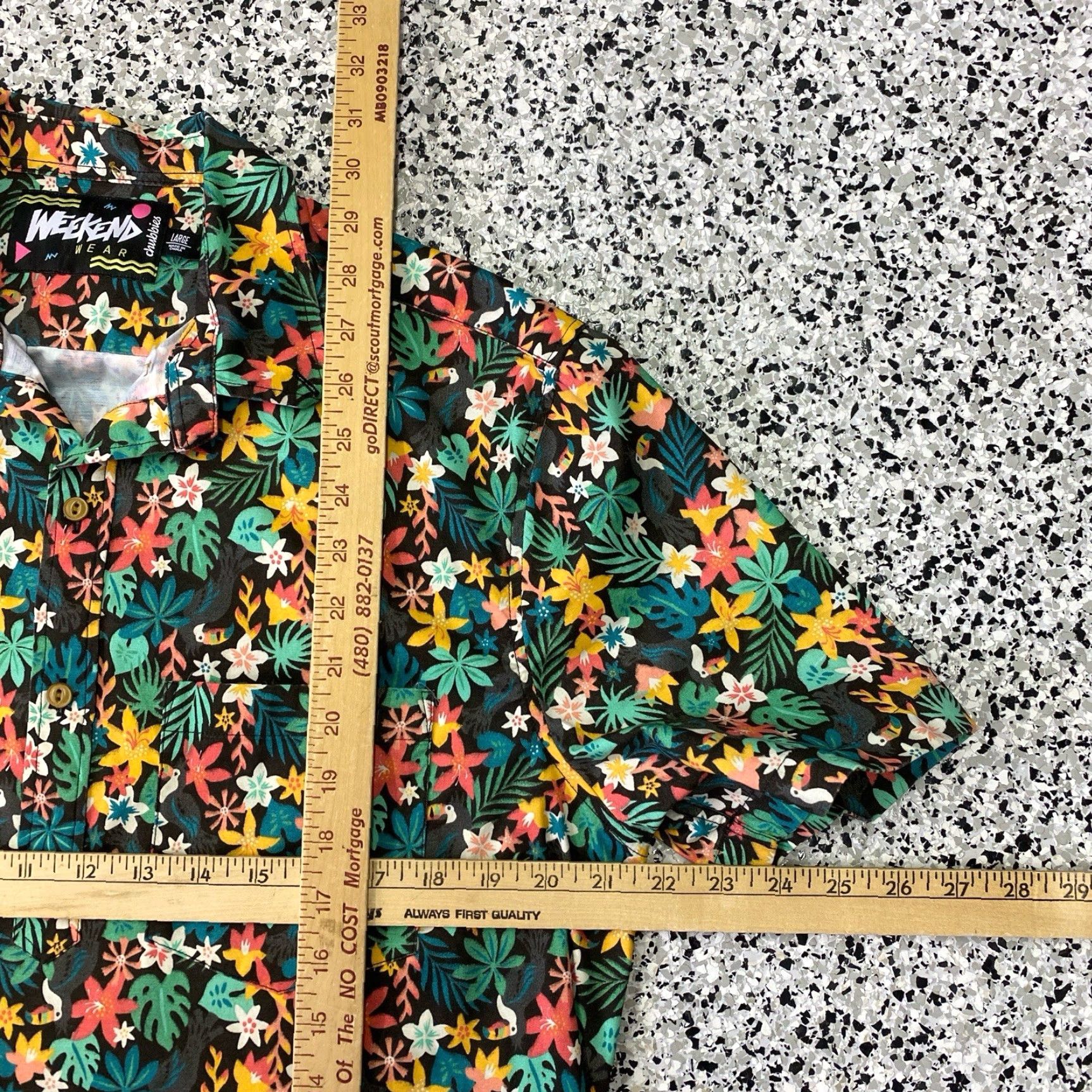 Chubbies Chubbies Weekend Wear Short Sleeve Popover Shirt floral Print Men’s Large Shirt Short Sleeve Casual Button-Up Size US L / EU 52-54 / 3 - 3 Thumbnail
