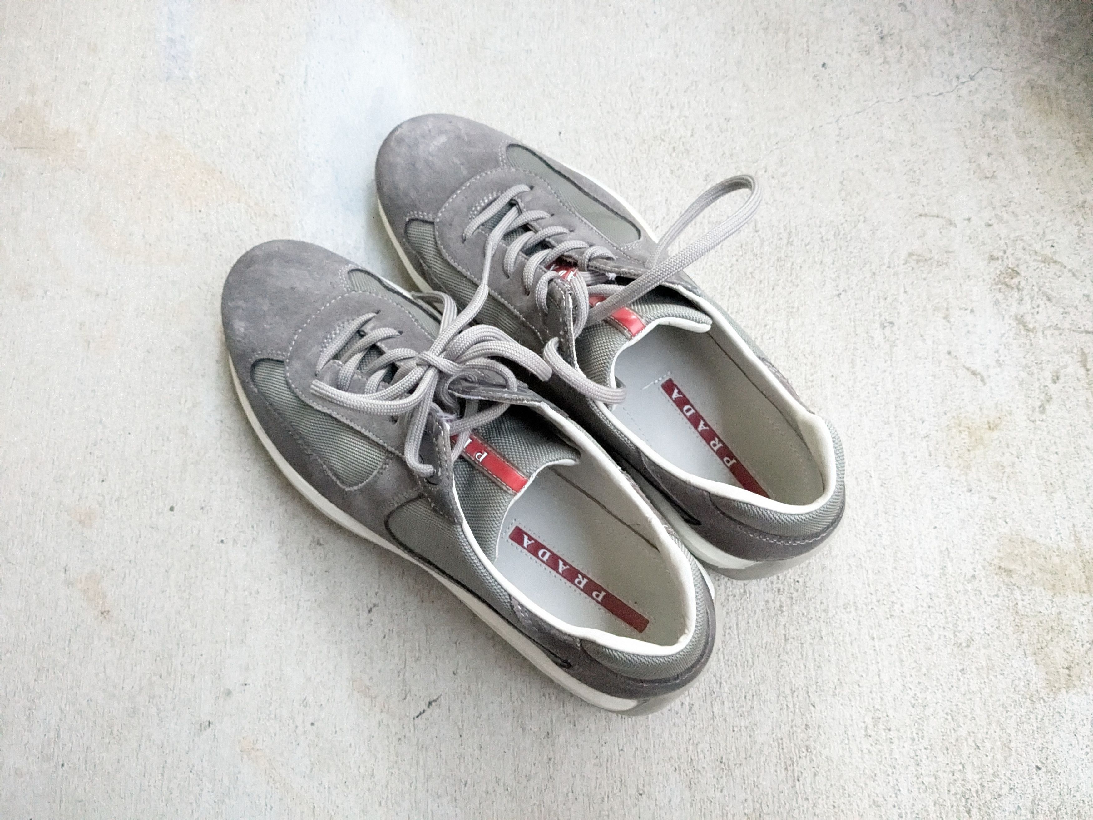 Prada Prada America's Cup Gray Silver 9.5 Low Tops Suede Size US 9.5 / EU 42-43 - 10 Thumbnail