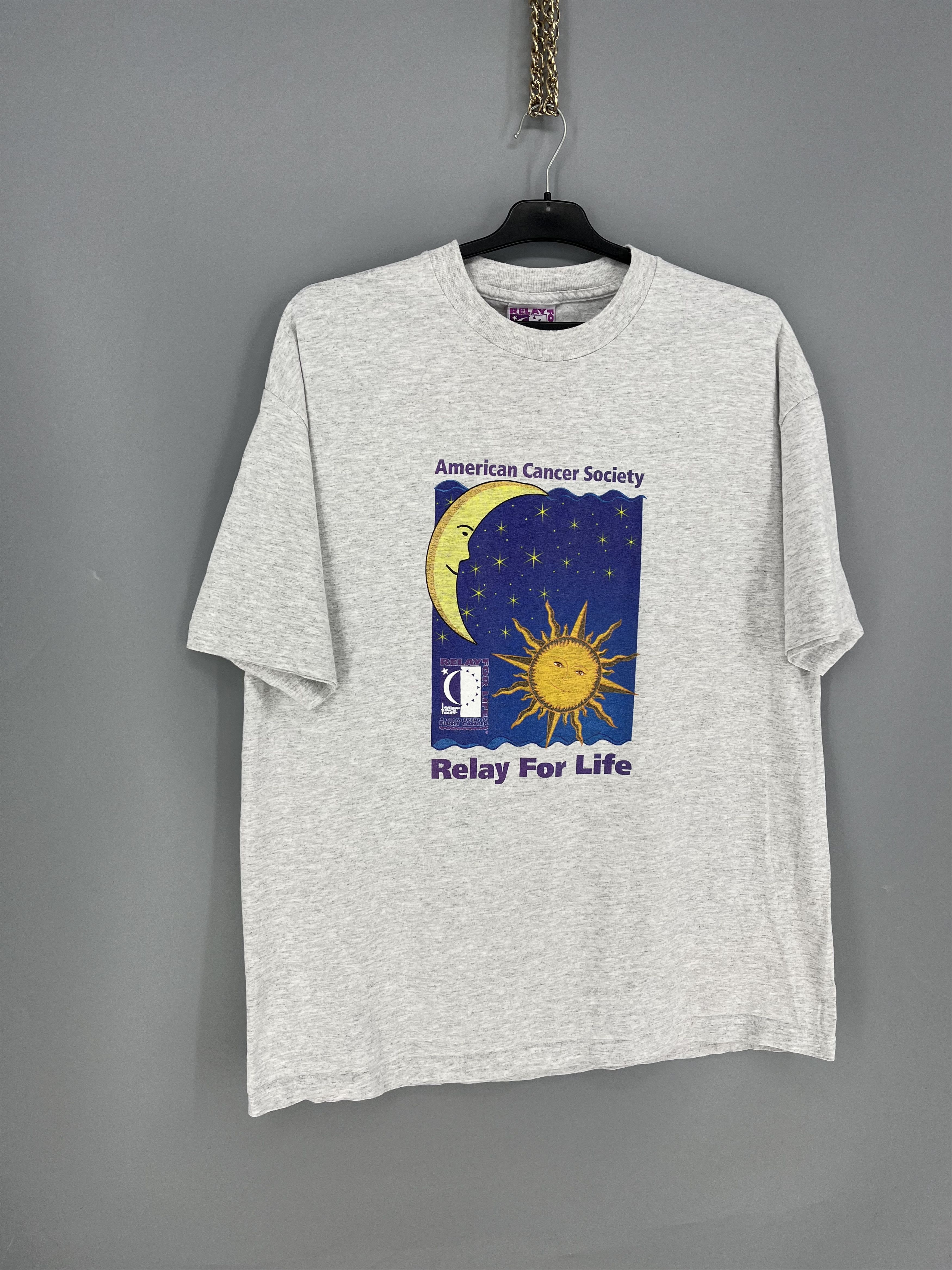 Vintage Vintage 1990s American Cancer Society Souvenir T Shirt Size US XL / EU 56 / 4 - 2 Thumbnail