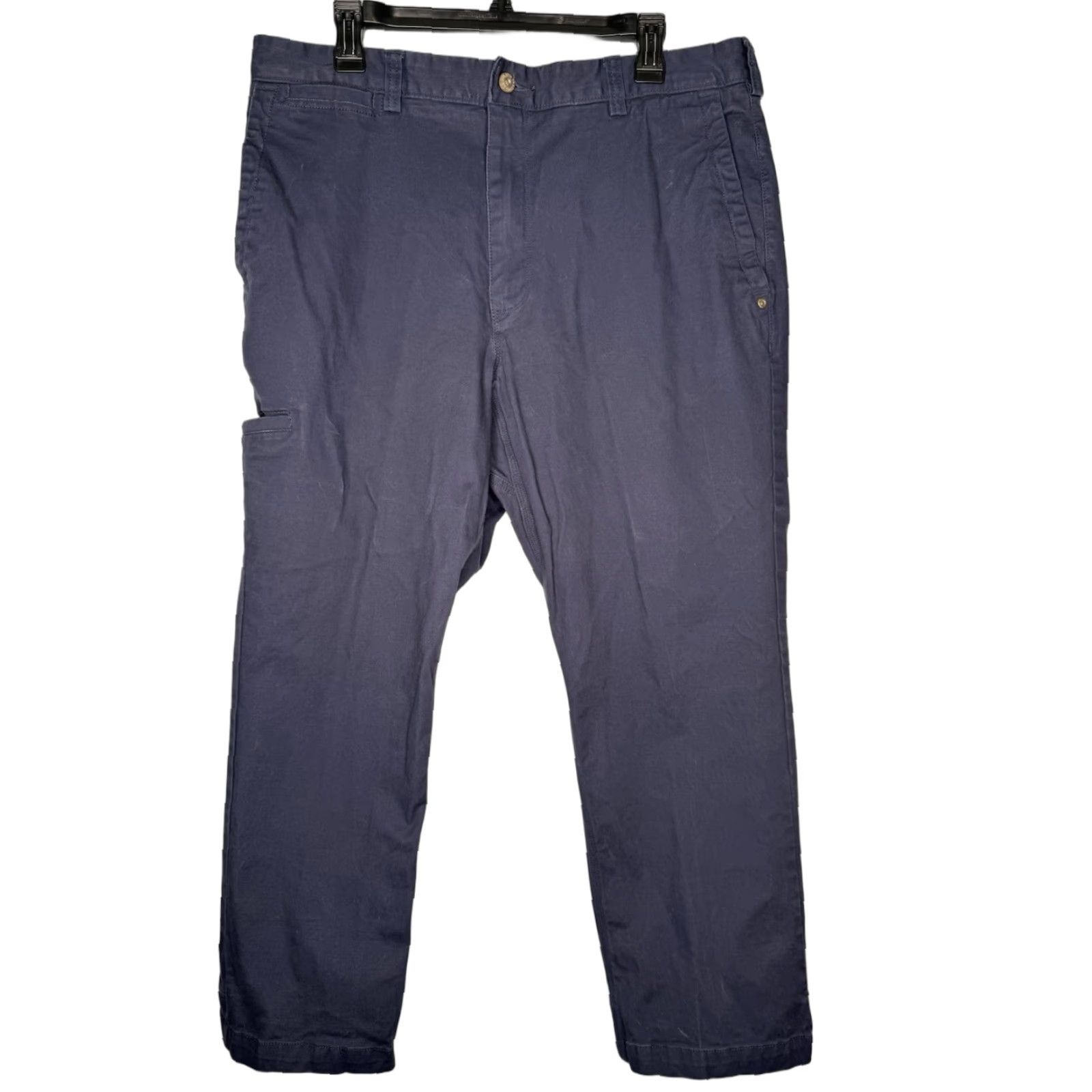 Vintage Duluth Mens Pants Canvas Navy Blue 36x28 Stretch Flat Front Work Casual Travel 48in Waist Regular 28in Inseam Size US 36 / EU 52 - 1 Thumbnail
