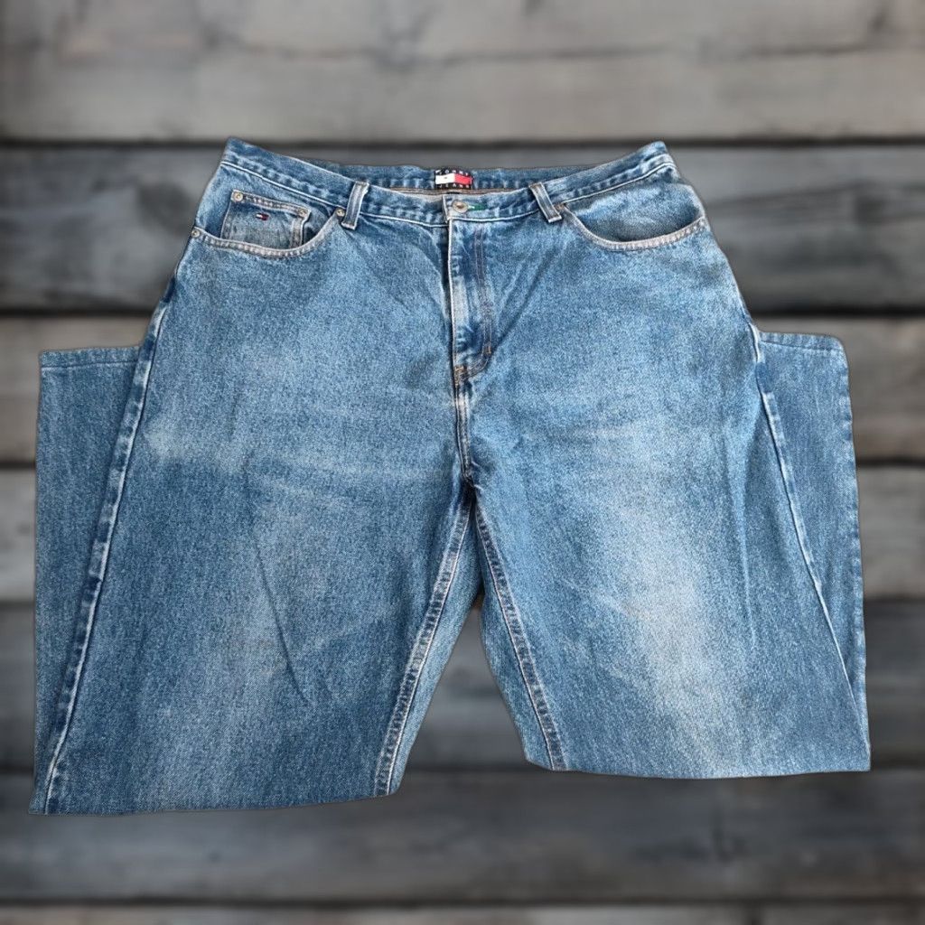 Tommy Hilfiger VINTAGE Tommy Hilfiger Jeans Straight Leg 90s Denim Size 38 Blue Hip Hop Urban Mens Size US 38 / EU 54 - 1 Thumbnail