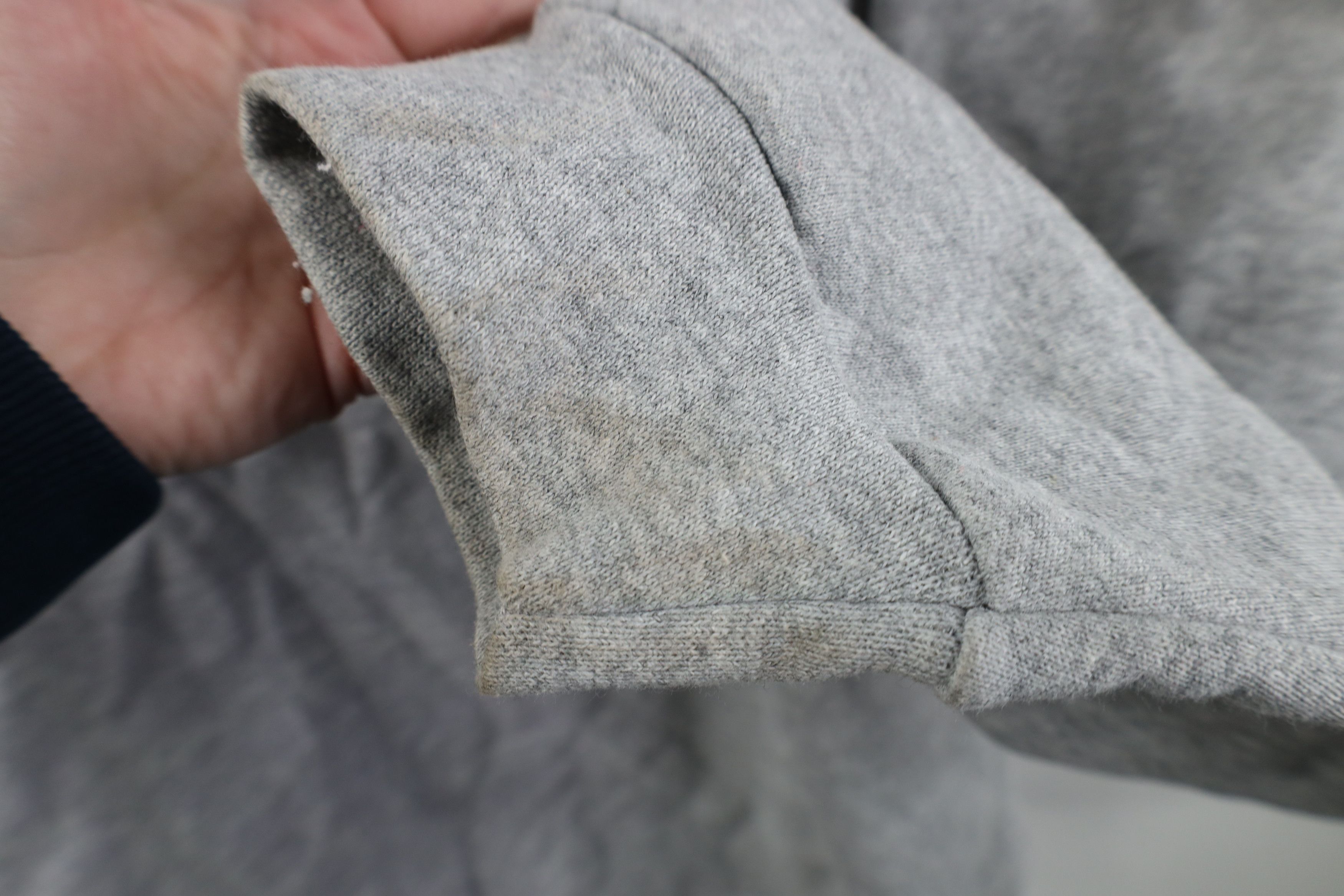 Vintage Vintage 90s Streetwear Blank Heavy Sweatshirt Heather Gray Size US XXL / EU 58 / 5 - 5 Thumbnail