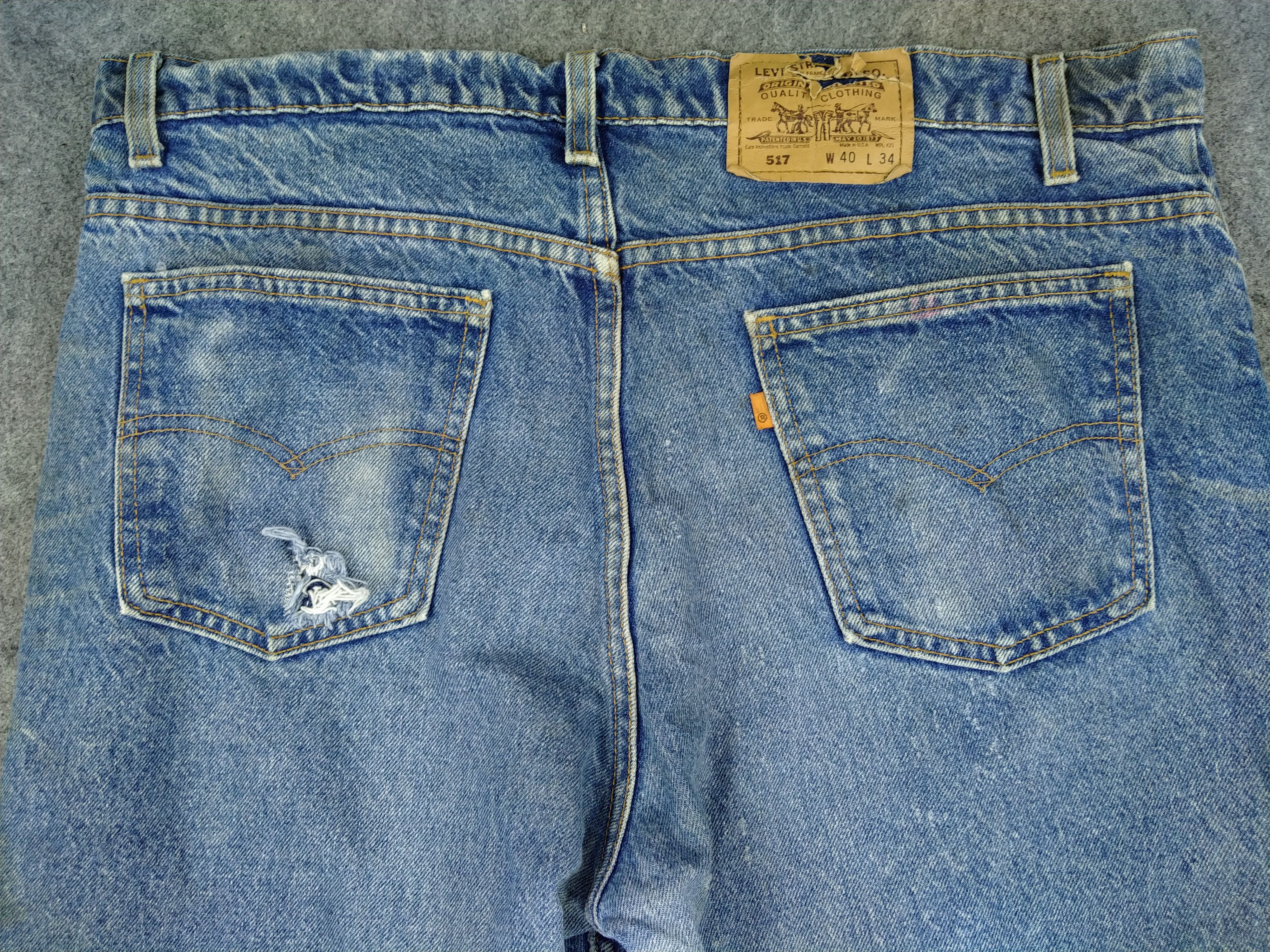 Levi's Rusty Vintage Levi's 517 USA Orange Tab Denim -JN539 Size US 39 - 4 Thumbnail