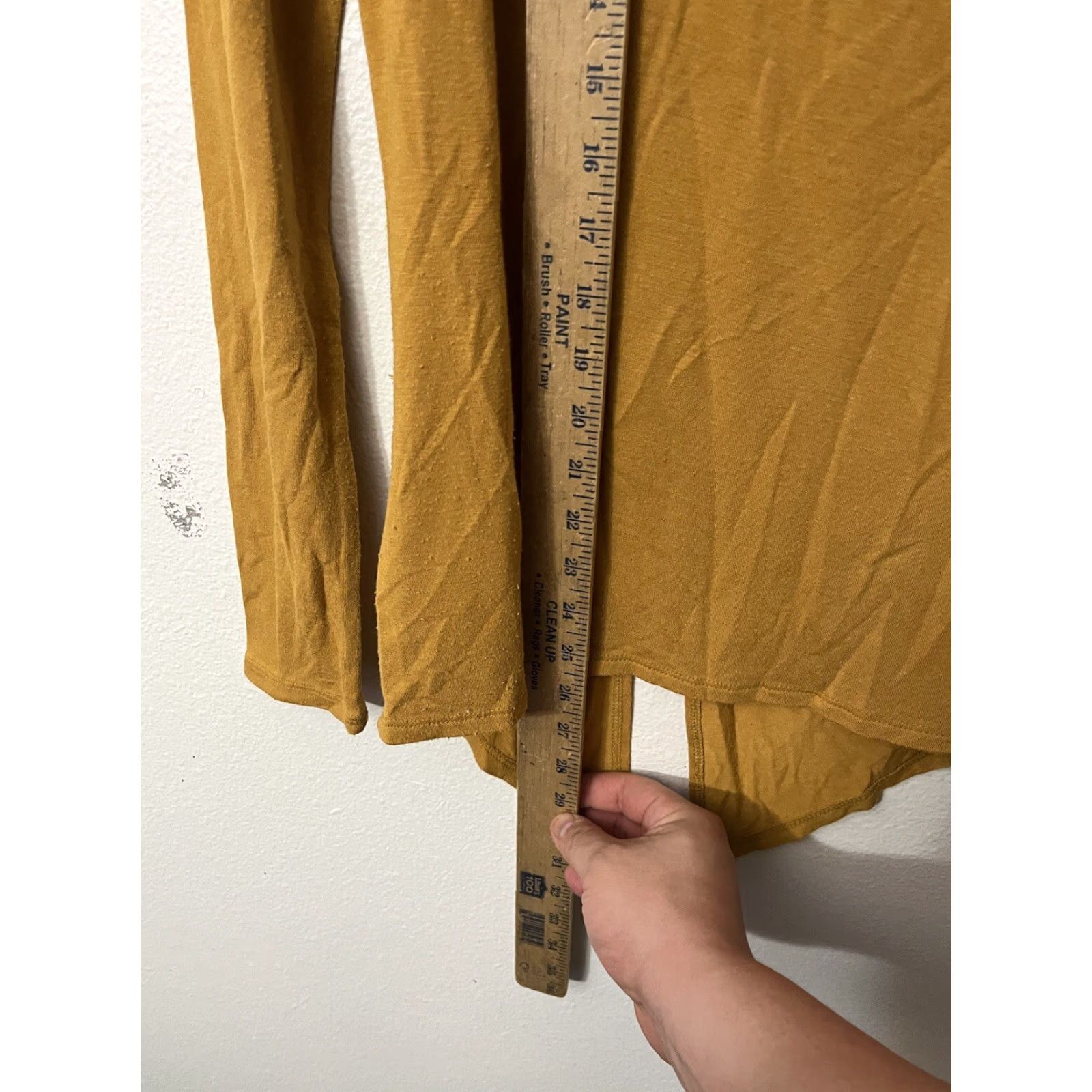 Express Express Women V Neck Long Sleeve Blouse Yellow 2XS XS XXS Casual Shirt Pullover Regular Size Yellow Express Size XXS / US 00 / IT 34 - 4 Thumbnail