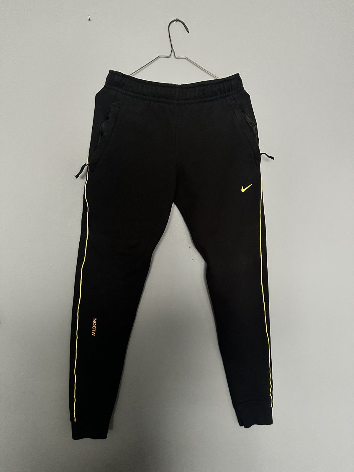 image of Drake Nocta Official Sweatpant in Black/Yellow, Men's (Size 29)