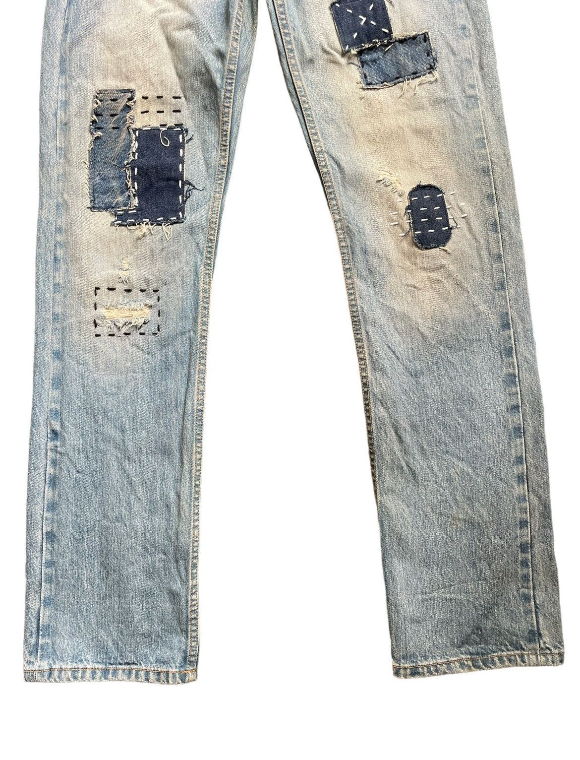Ralph Lauren Vintage Ralph Lauren Custom Patchwork Jeans Size 28" / US 6 / IT 42 - 4 Thumbnail
