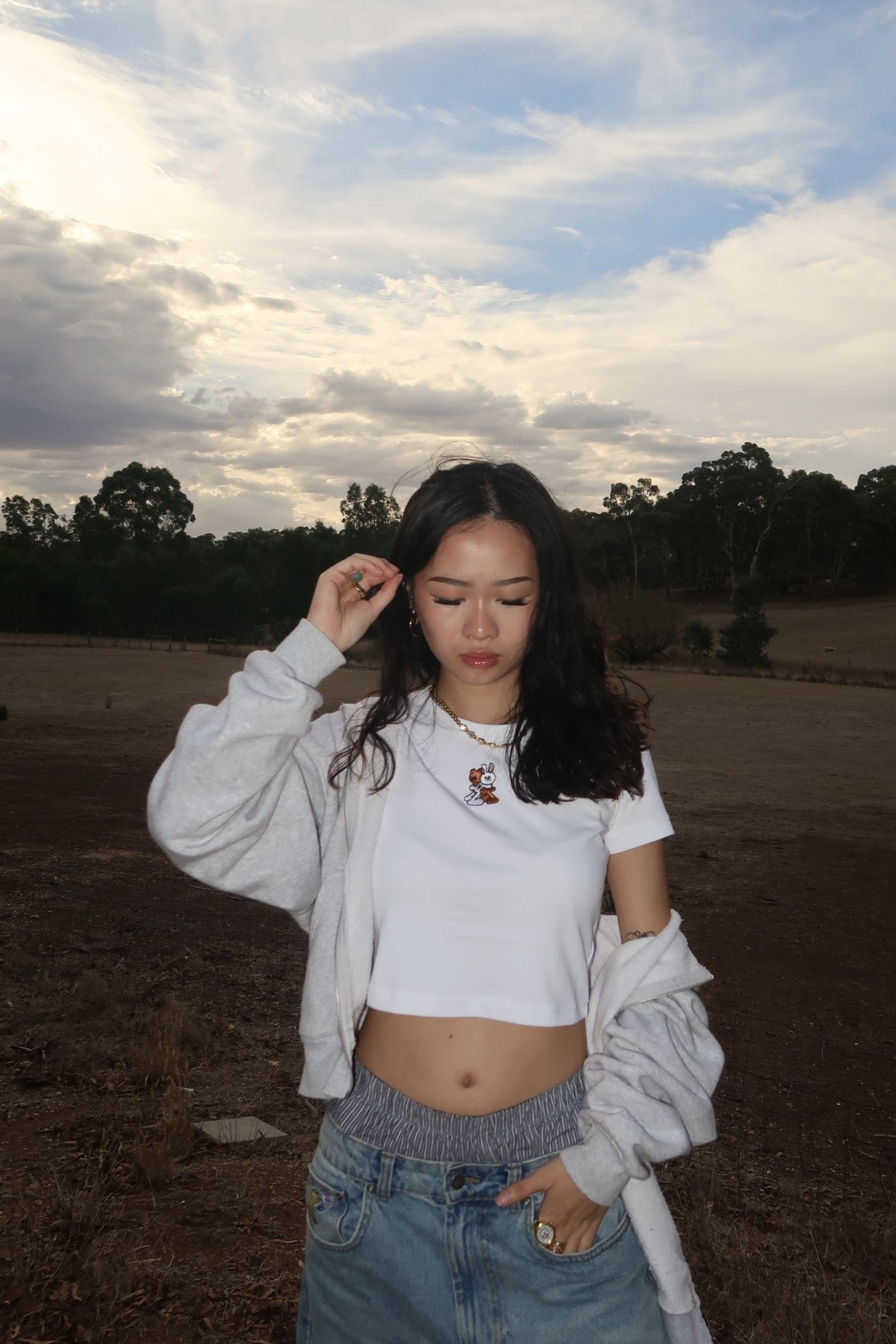 Other White cotten crop tee Size XS / US 0-2 / IT 36-38 - 7 Thumbnail