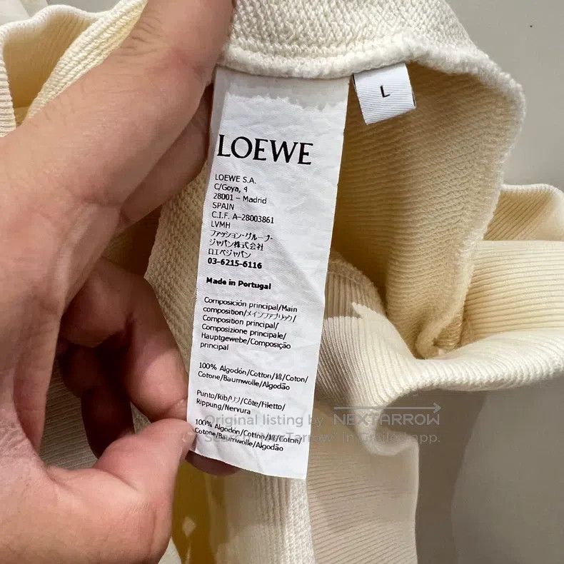 Loewe Loewe Pocket Logo Appliqué Solid Color Hoodie Size L / US 10 / IT 46 - 4 Thumbnail