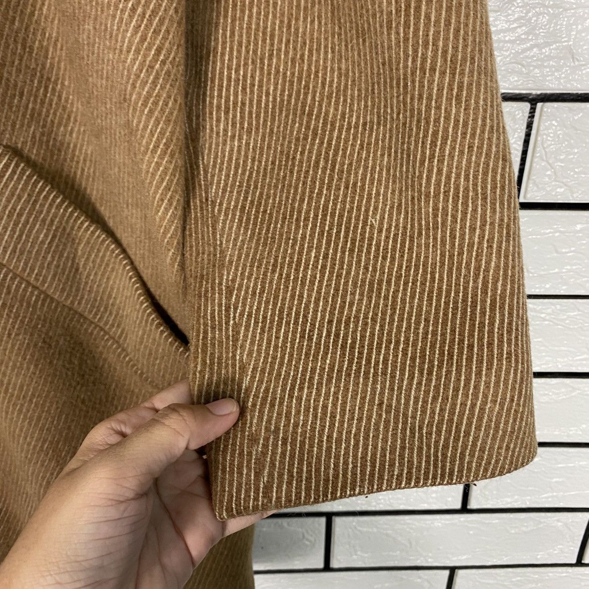Burberry 📌Vintage Wool Button Jacket Burberrys Herringbone Size US M / EU 48-50 / 2 - 16 Thumbnail