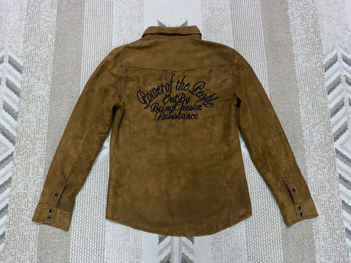 If Six Was Nine × In The Attic × Japanese Brand In The Attic Suede Cotton Pearl Snap Button Shirt Size US M / EU 48-50 / 2 - 2 Thumbnail