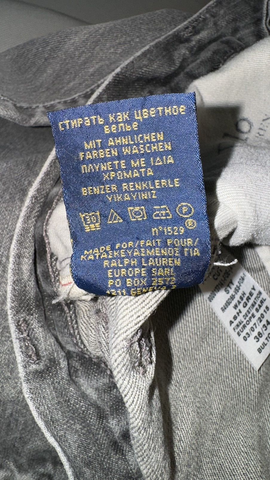Polo Ralph Lauren Polo Ralph Lauren gray jeans denim 36x34 rare vintage Size US 36 / EU 52 - 10 Thumbnail