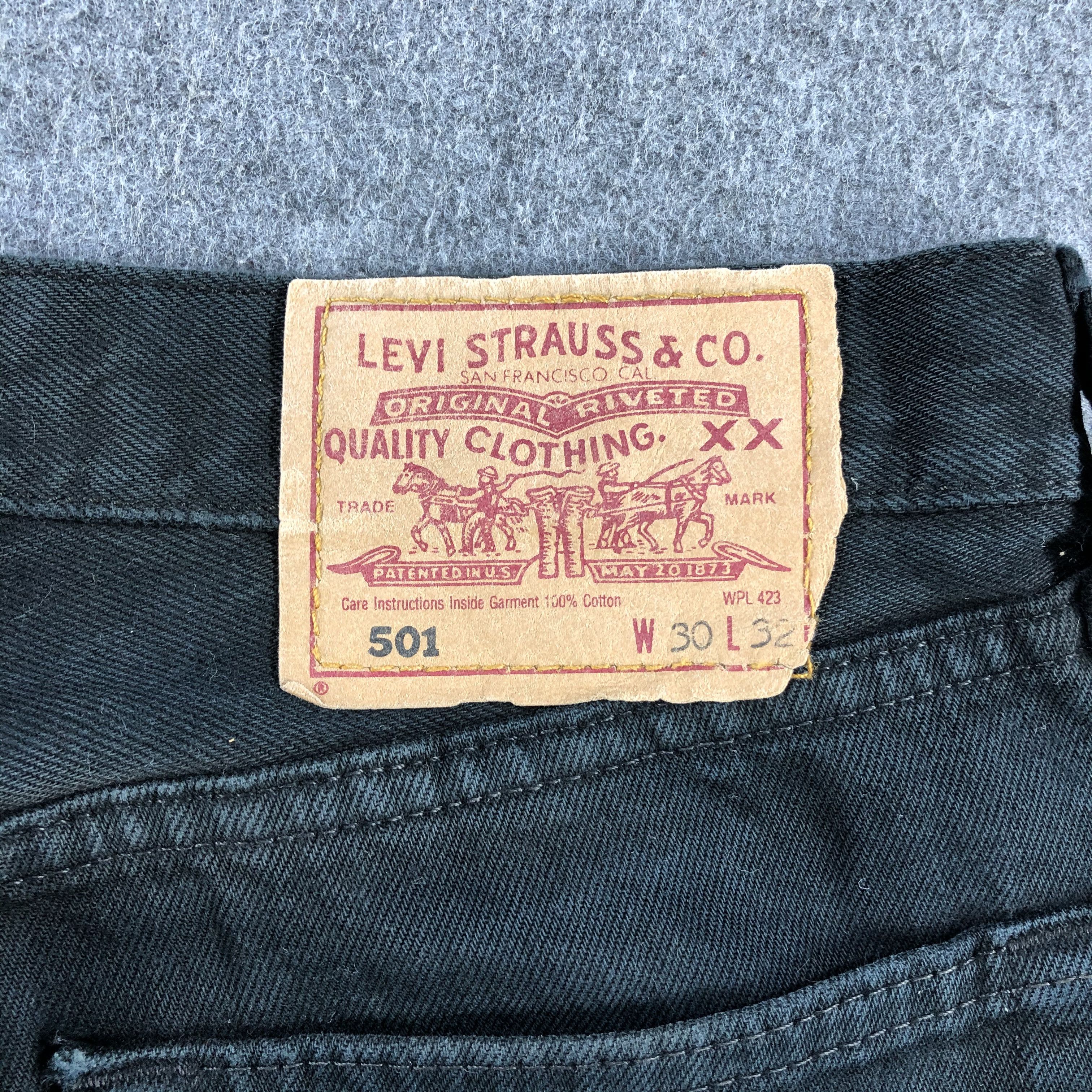 Levi's Vintage 90s Levis 501 Faded Black Jeans-J1531 Size US 29 - 5 Thumbnail