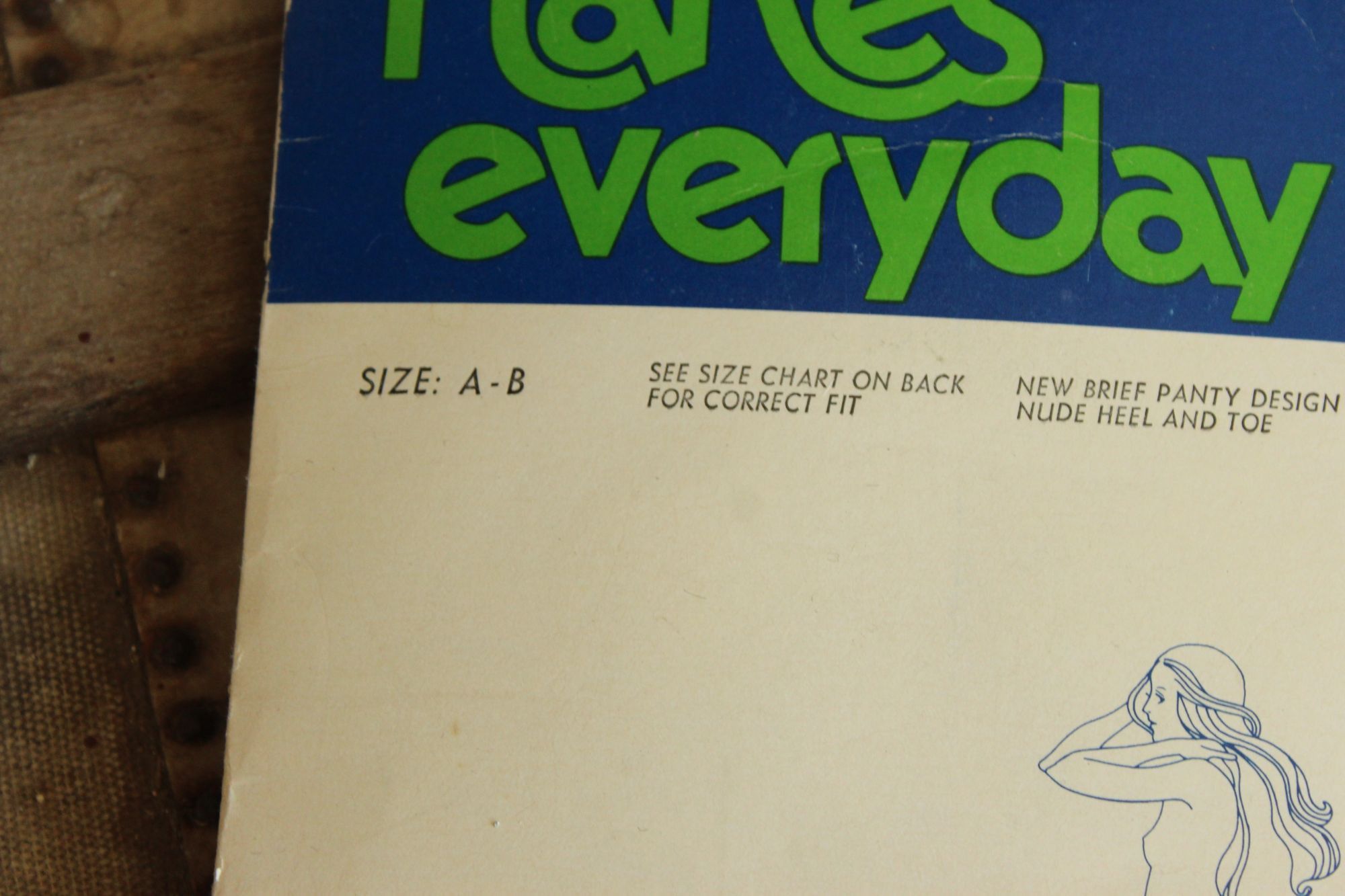 Hanes Vintage 1980s 1990s Pantyhose, New NOS, Hanes Navy, Size A-B Size ONE SIZE - 5 Thumbnail