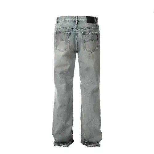 Jean Punk hip-hop trend washed distressed dirty jeans Size US 34 / EU 50 - 4 Thumbnail