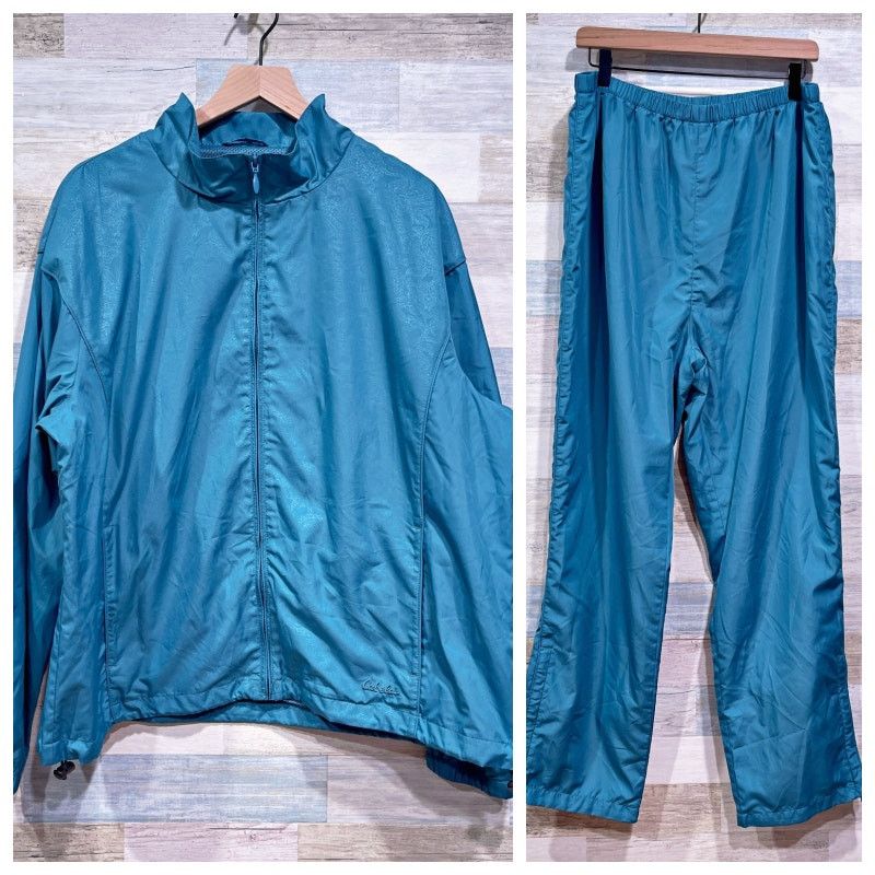 Cabelas Cabelas Windbreaker Tracksuit Jacket Pants Blue Mesh 2XL Size L / US 10 / IT 46 - 1 Thumbnail