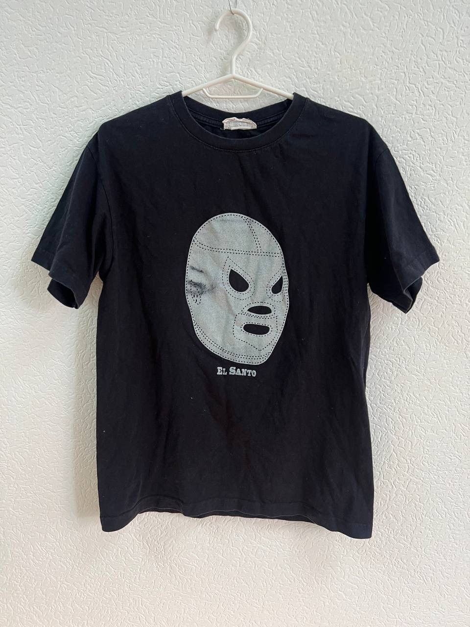 Vintage × WWE Vintage 90s El Santo Mask Wrestling Promo T-Shirt Size US M / EU 48-50 / 2 - 1 Thumbnail