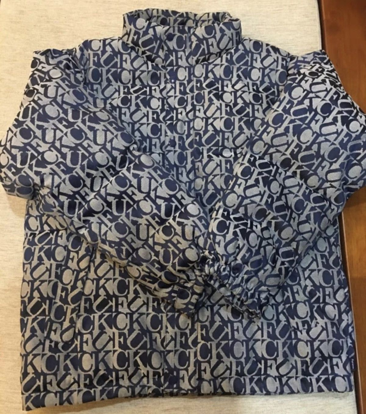 Supreme Supreme 17fw fuck jacquard puffy Jacket Size US L / EU 52-54 / 3 - 1 Thumbnail