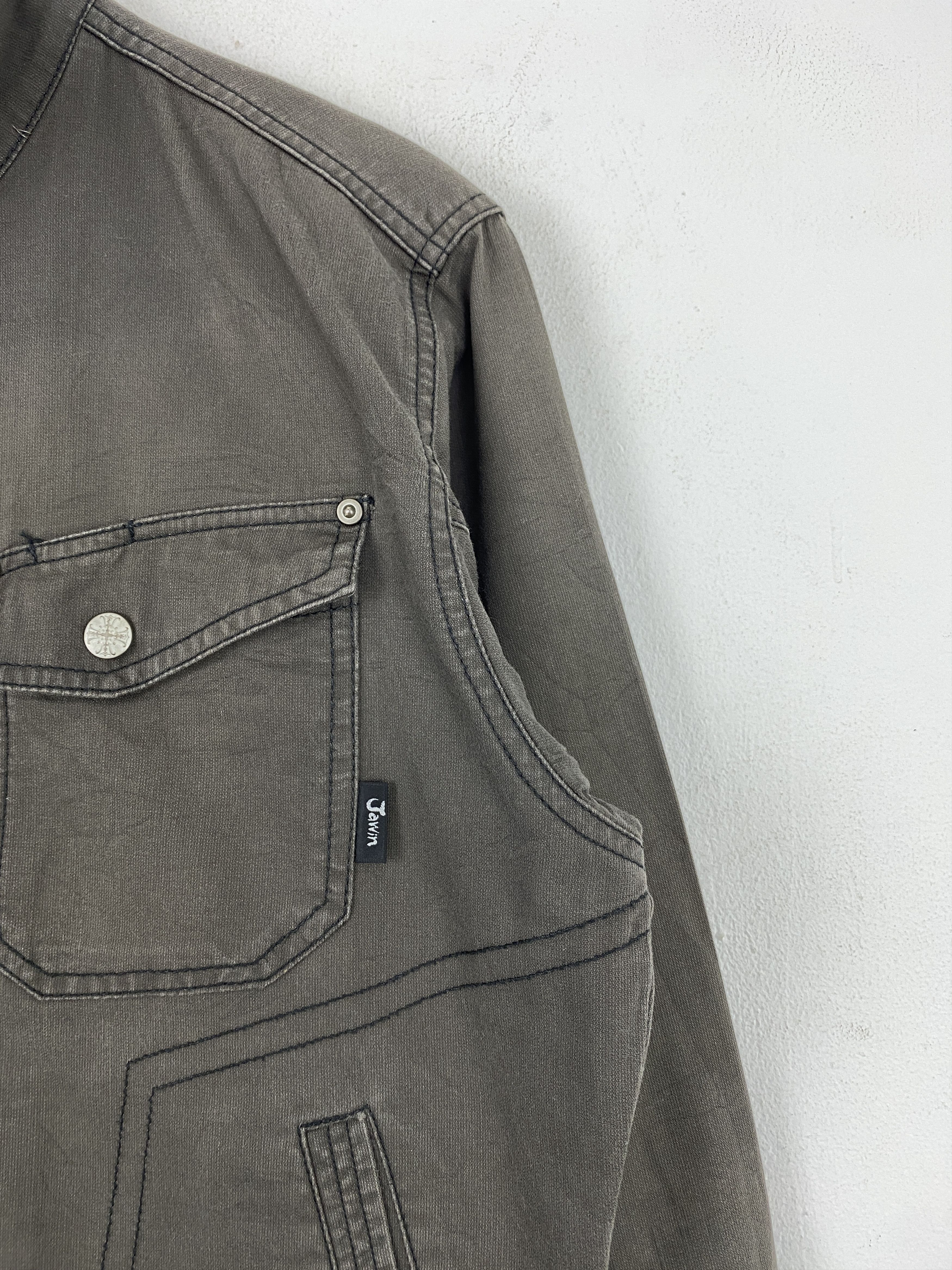 Japanese Brand Vintage Jawin Brown Workwear Style Zipper Jacket JA0173 Size US M / EU 48-50 / 2 - 9 Thumbnail