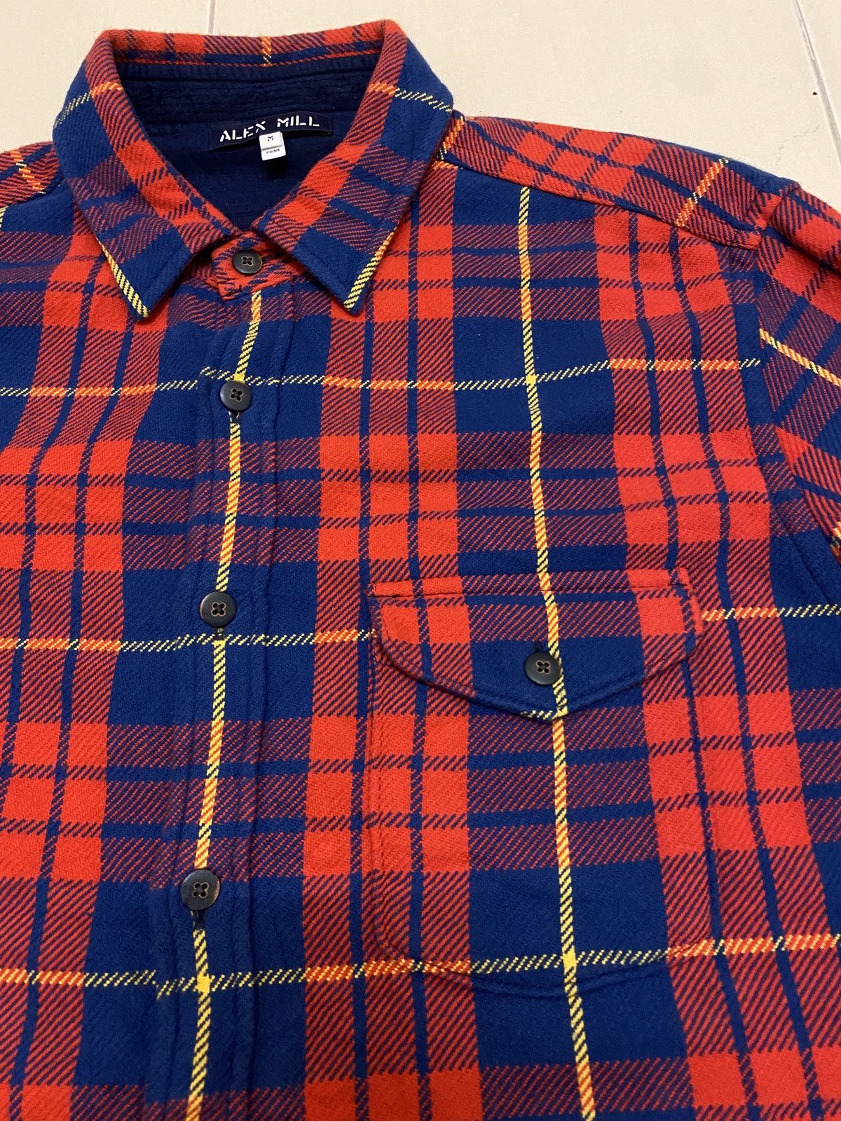 Alex Mill × Flannel Alex Mill Heavy Cotton Flannel Shirt Size US M / EU 48-50 / 2 - 5 Thumbnail