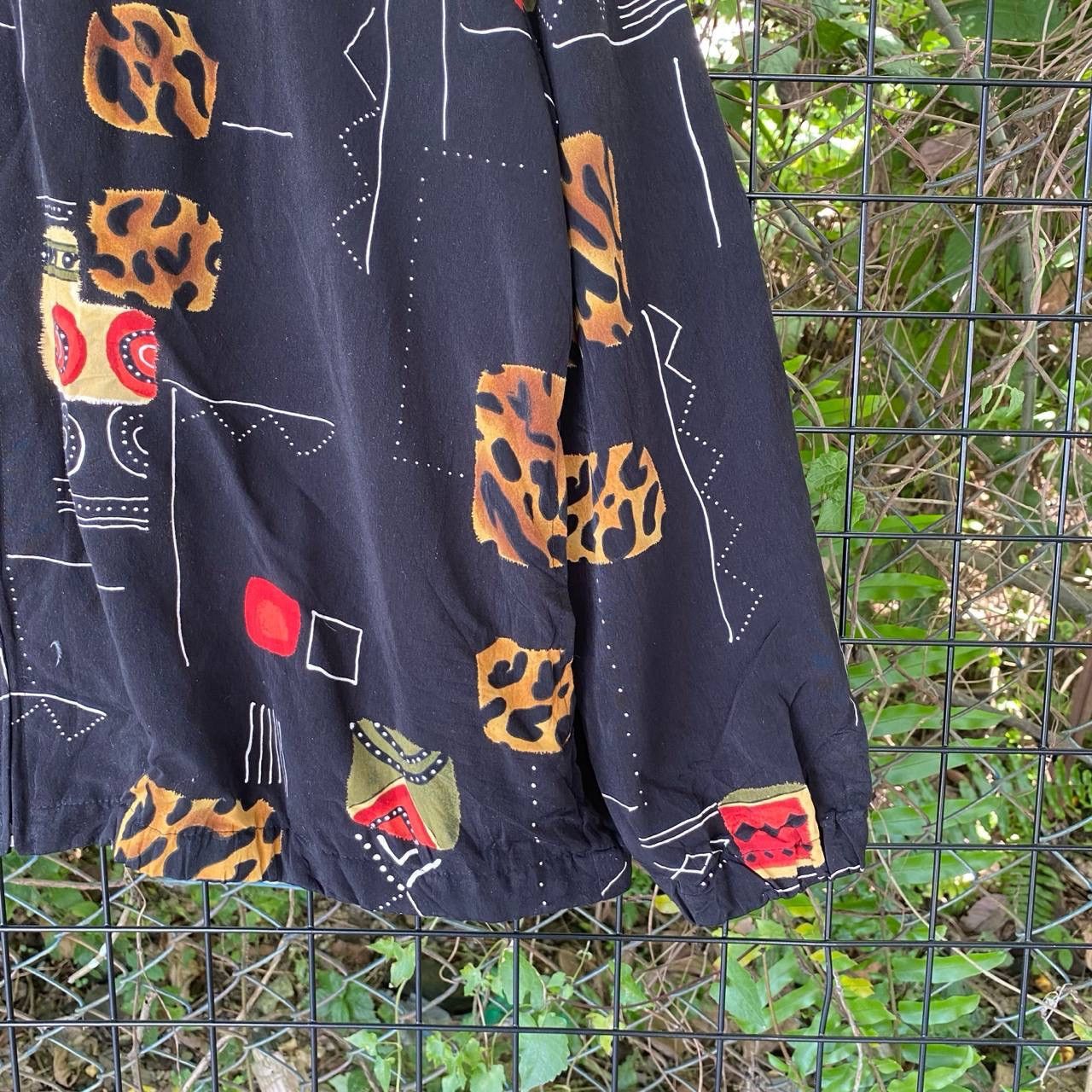 Designer × Vintage Vtg Erin Lindon Fullprint Baggy Zipper Flannel Jacket Size US L / EU 52-54 / 3 - 5 Thumbnail