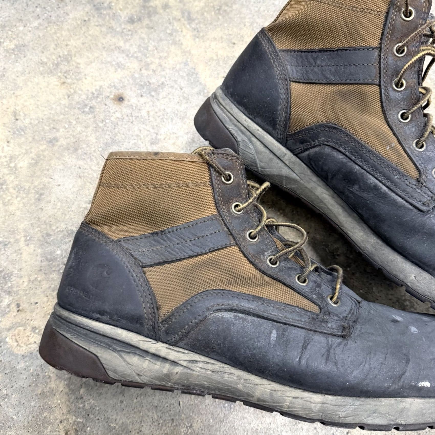 Carhartt Carhartt Mens Force Lightweight Composite Toe Work Size 12 FA5415-M Distressed Boots Brown Leather W Shoe Safety - Mens Size US 11 / EU 44 - 3 Thumbnail