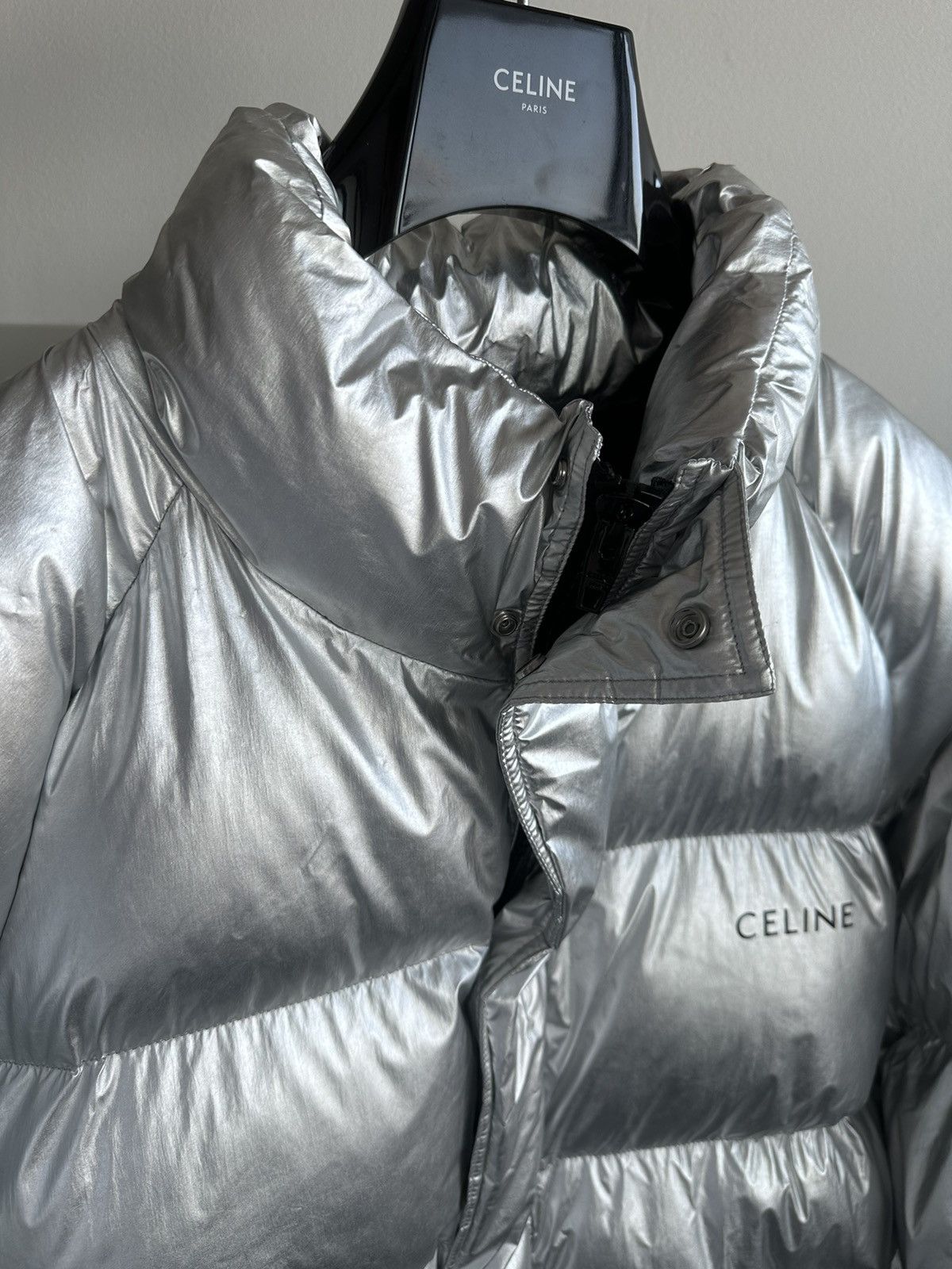 Celine × Hedi Slimane $4,500 Runway Celine Hedi Slimane Coat Goose Down Size US XXL / EU 58 / 5 - 22 Thumbnail
