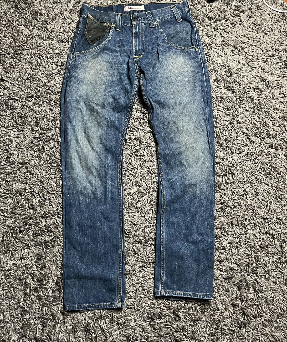 Levi's Levi's Premium Denim w/ Leather Belt Loops & Leather Pocket Size US 32 / EU 48 - 7 Thumbnail