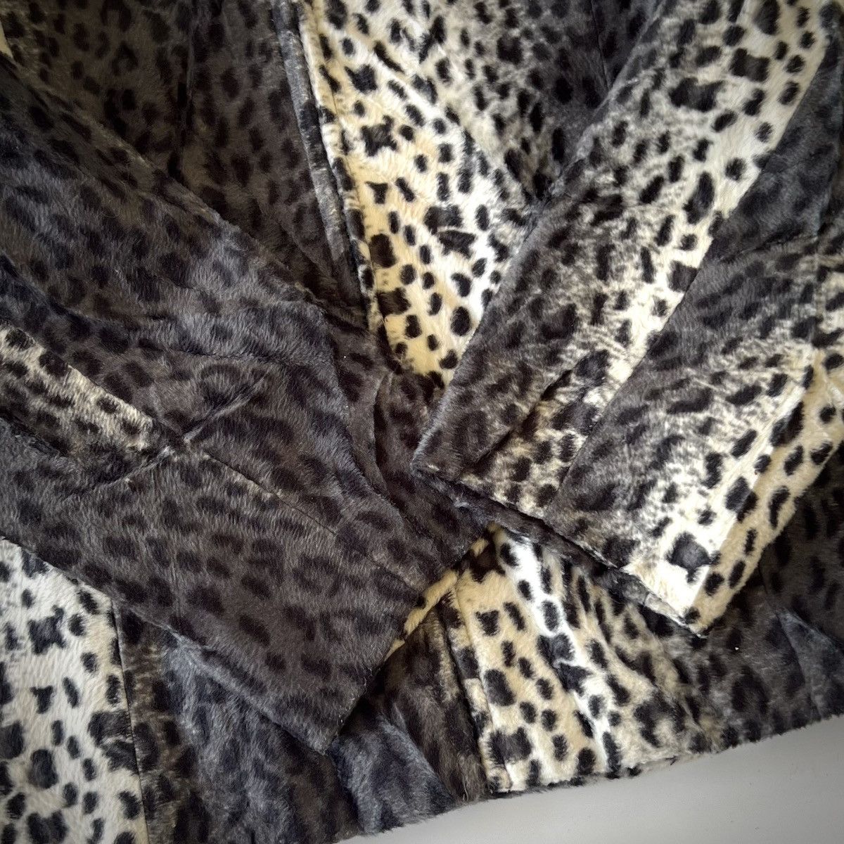 Japanese Brand Mon Refrain Japan Leopard Pattern Fur Jacket Y2K Size S / US 4 / IT 40 - 6 Thumbnail