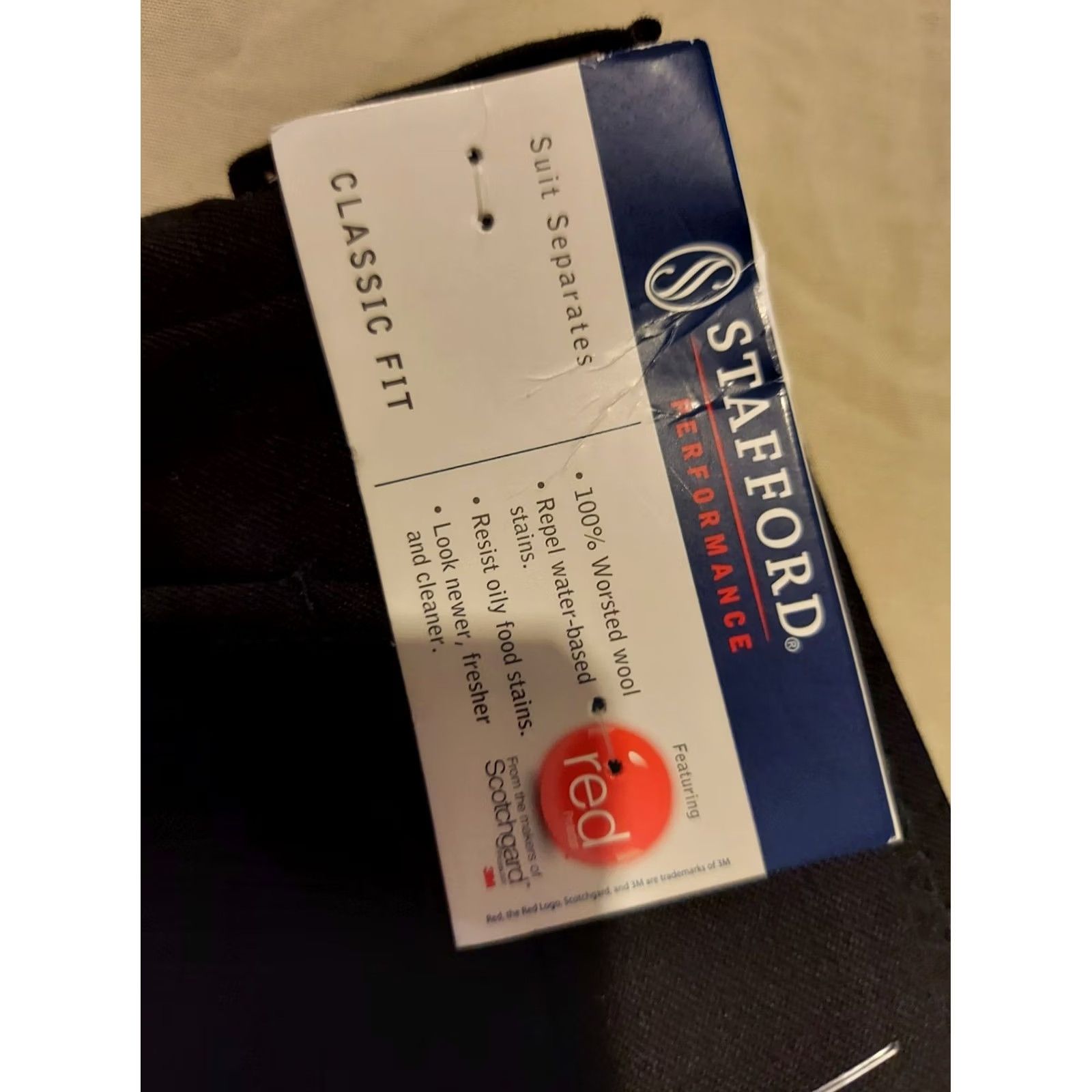 Stafford Stafford Pants Dress Pants 44x32 44x30 Black Flat Front Slacks Chino Trousers Men Regular 44in Inseam 32in Size US 44 / EU 60 - 5 Thumbnail