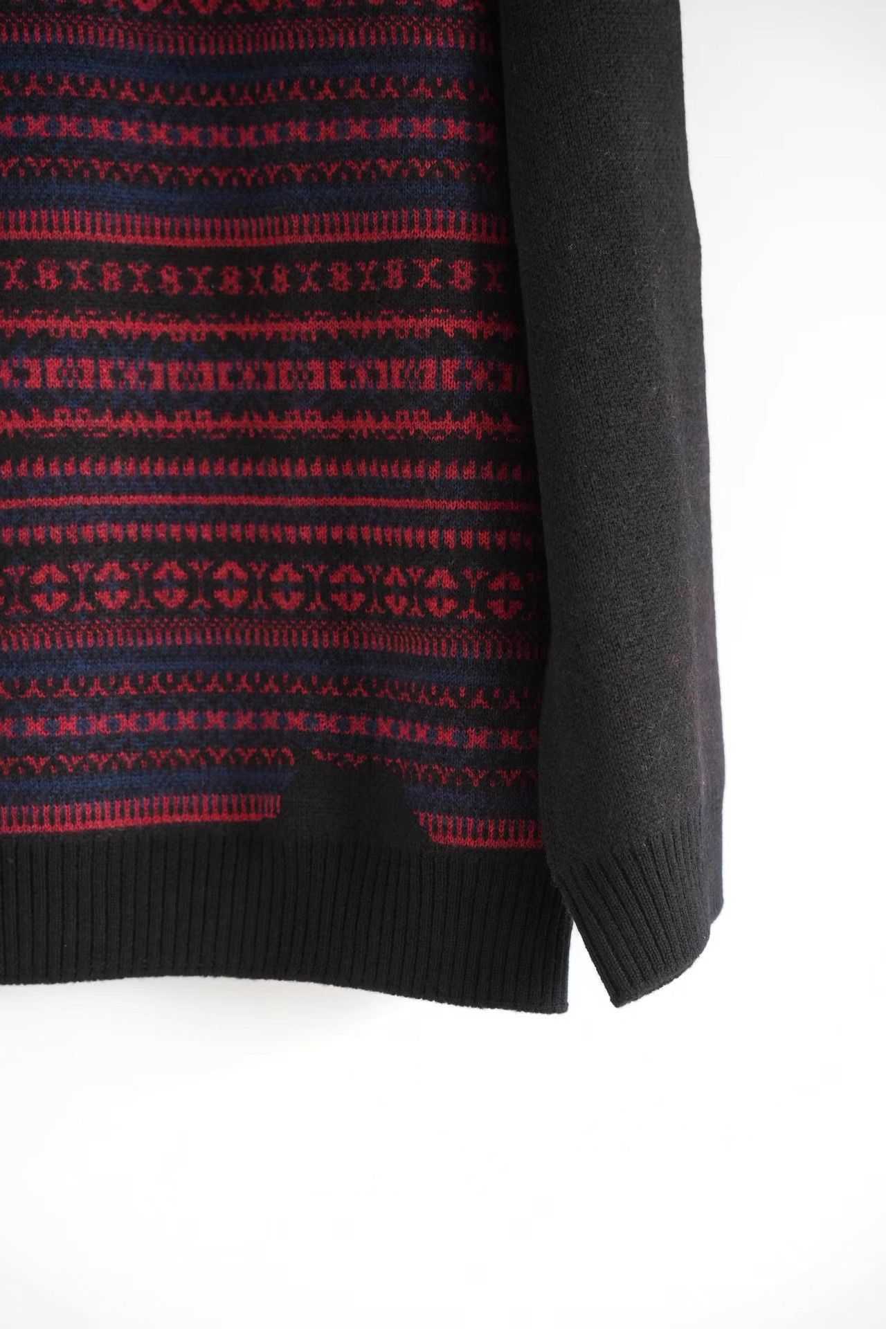Yohji Yamamoto Yohji Yamamoto 24aw Black & Red Stripe Turtleneck Sweater K4 Size US L / EU 52-54 / 3 - 6 Thumbnail