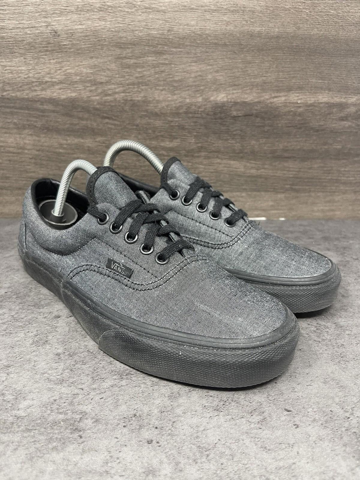 Vans Vans Era Mono Chambray Black Shoes Mens Size 7 Sneakers Size US 7 / EU 40 - 4 Thumbnail