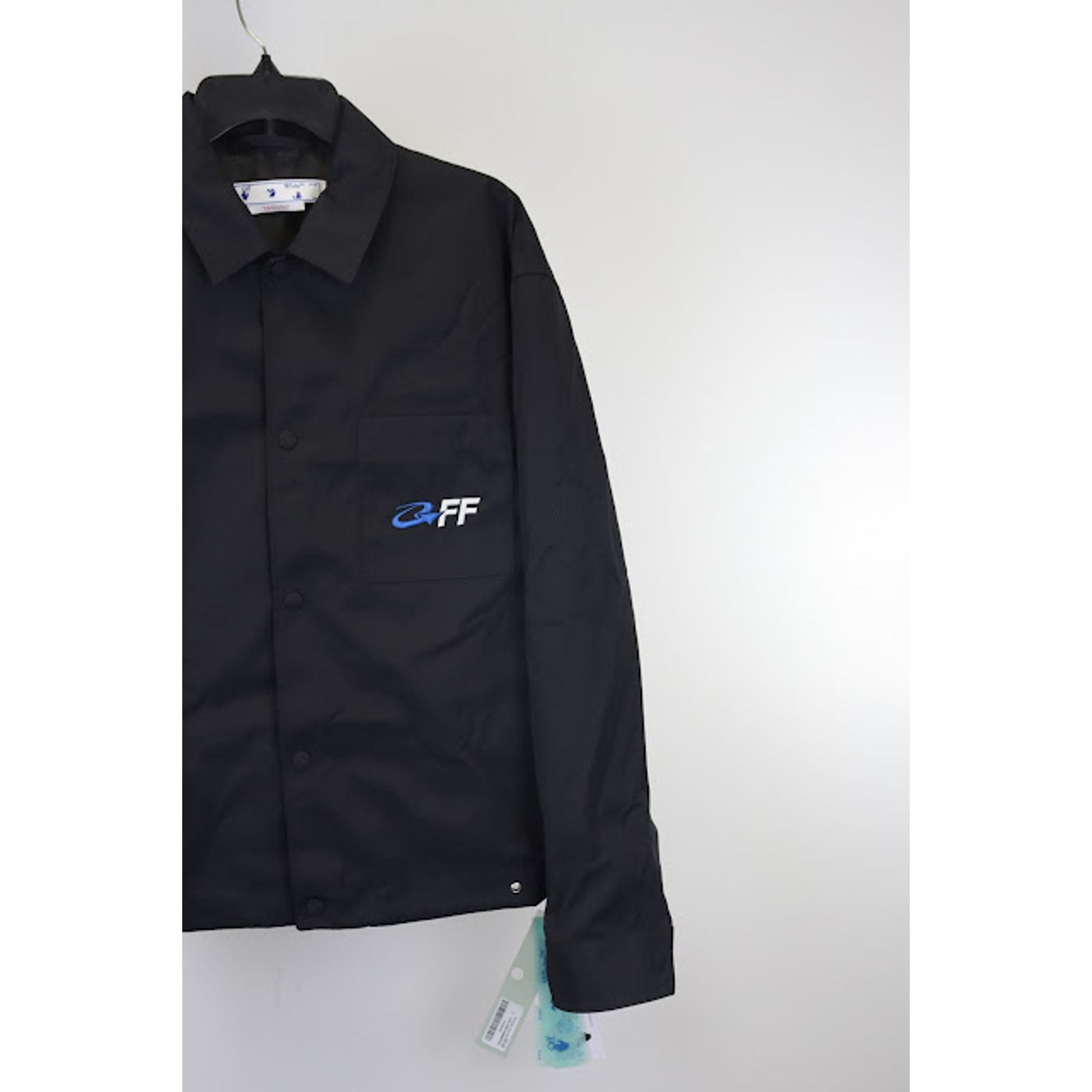 Off-White o1rshd1 Exact Opposite Shirt Jacket in Black Size US M / EU 48-50 / 2 - 4 Thumbnail