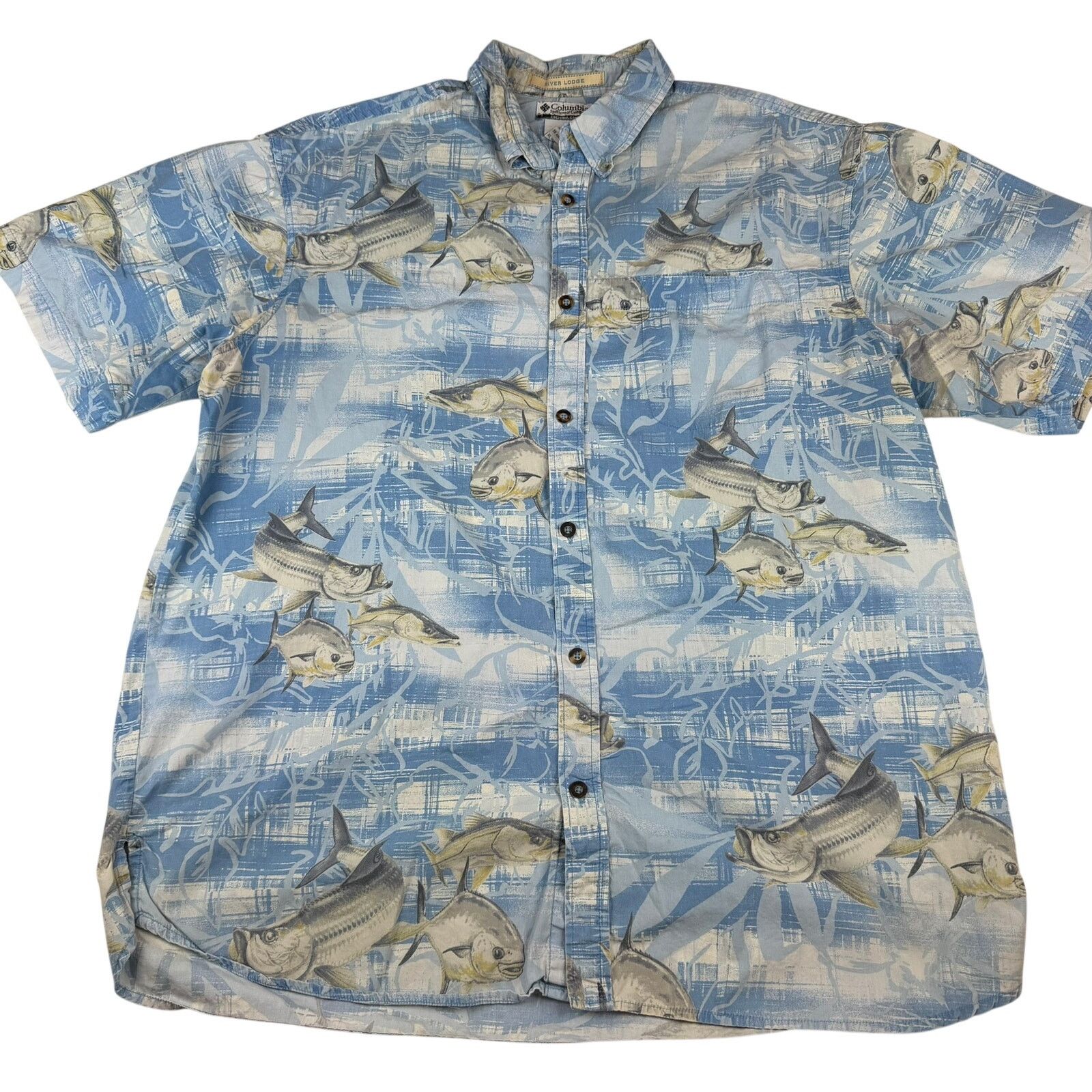 Columbia Vintage Columbia River Lodge Hawaiian Shirt - Size XL Size US XL / EU 56 / 4 - 1 Thumbnail