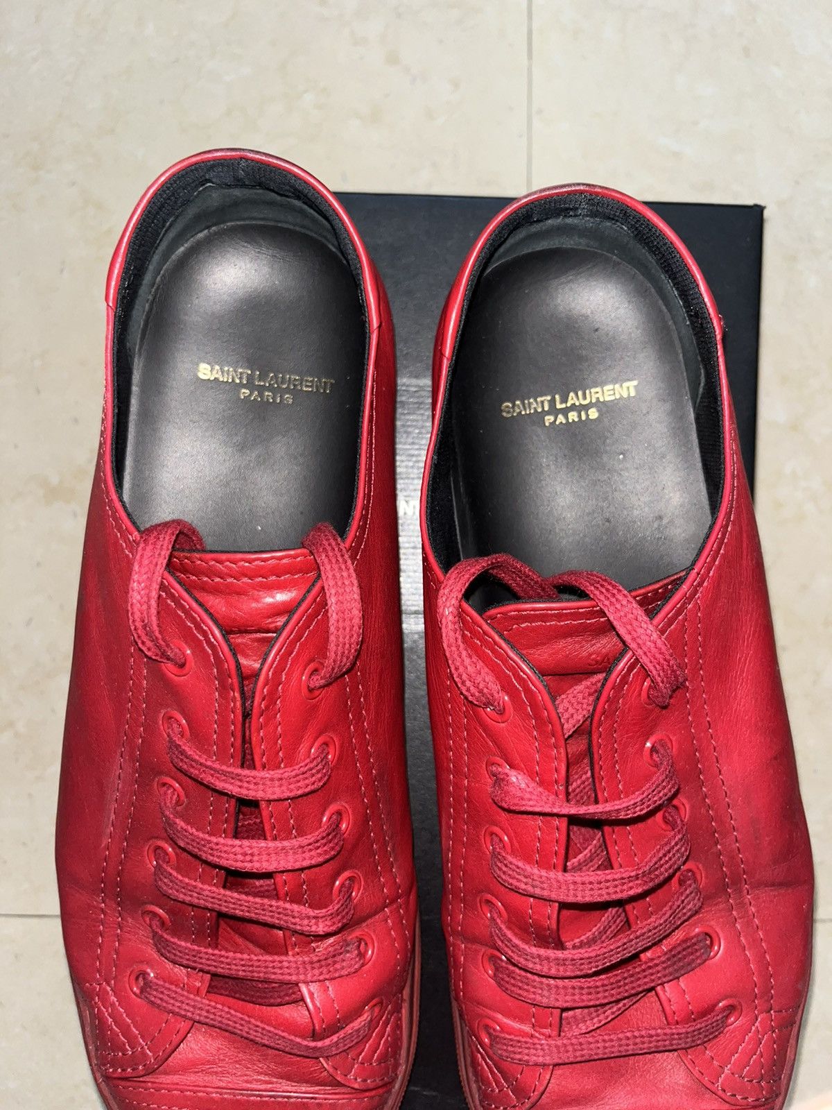 Saint Laurent Paris Great Sneakers by Saint Laurent Size US 13 / EU 46 - 3 Thumbnail