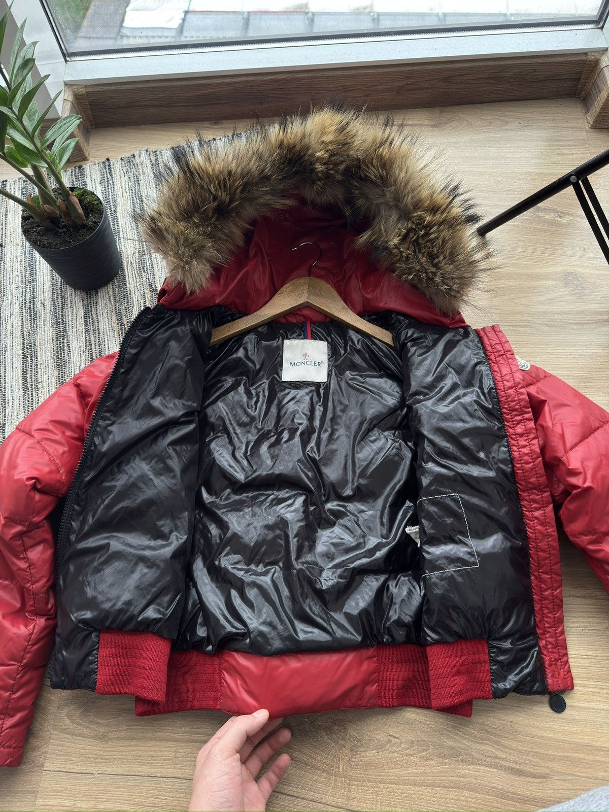 Moncler Moncler Alpin Fur down jacket red woman size 1 Size S / US 4 / IT 40 - 17 Thumbnail