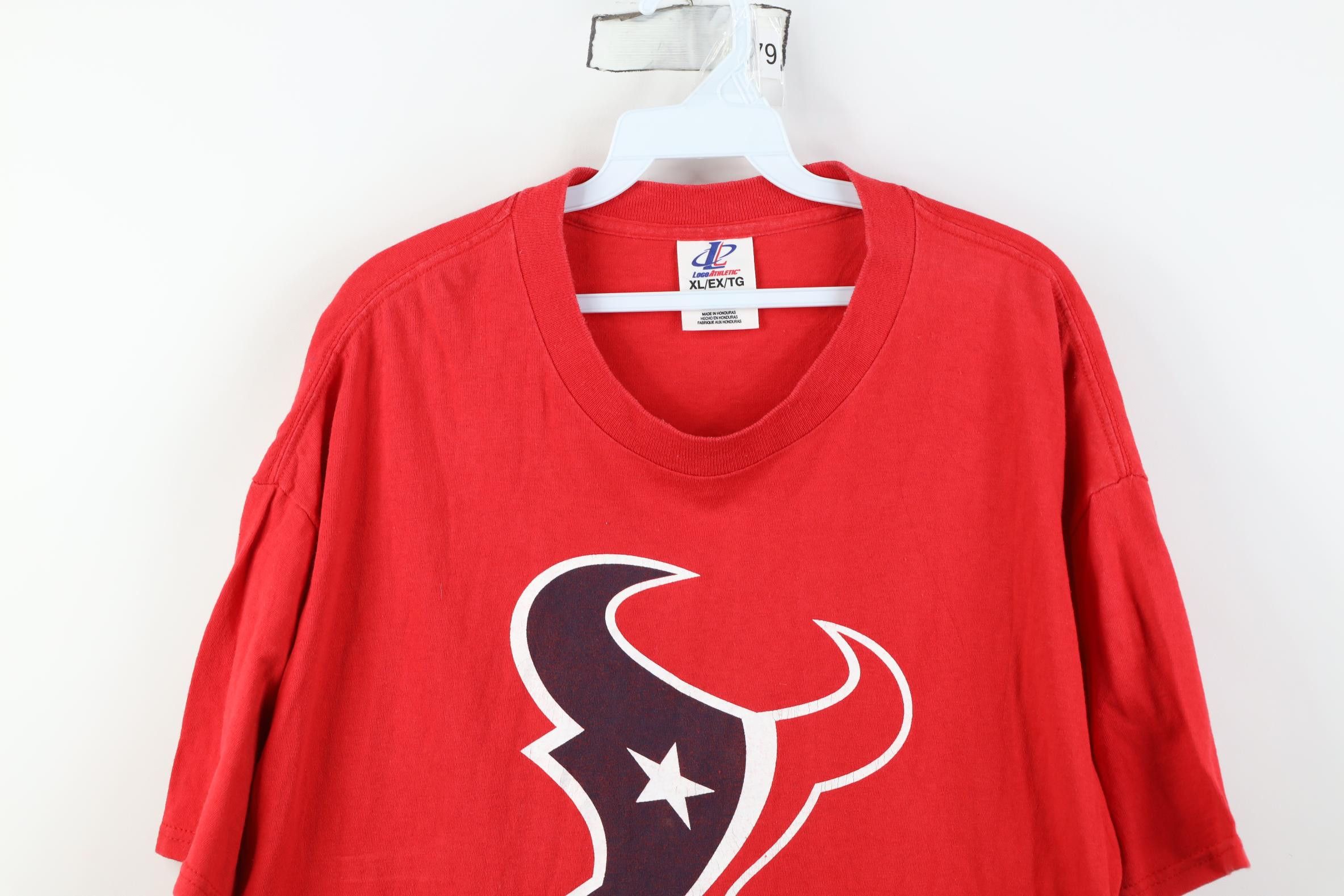 Vintage Vintage 90s Y2K Texans Football Short Sleeve T-Shirt Red Size US XL / EU 56 / 4 - 2 Thumbnail
