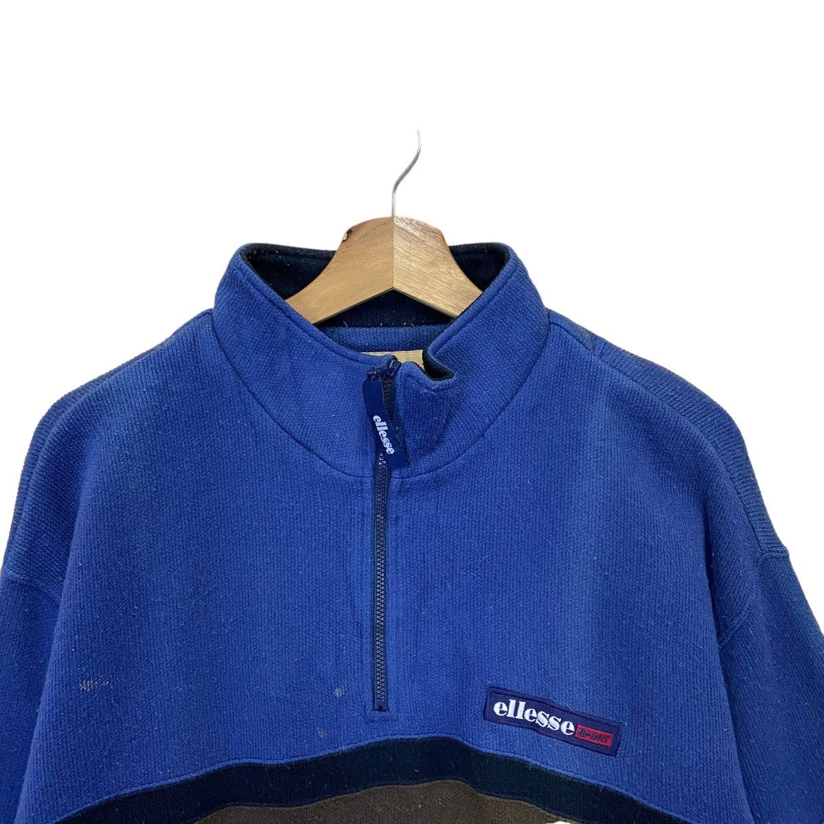 Ellesse Vintage 90’s Ellesse Small Logo Spellout Halfzip Sweatshirt Size US L / EU 52-54 / 3 - 4 Thumbnail