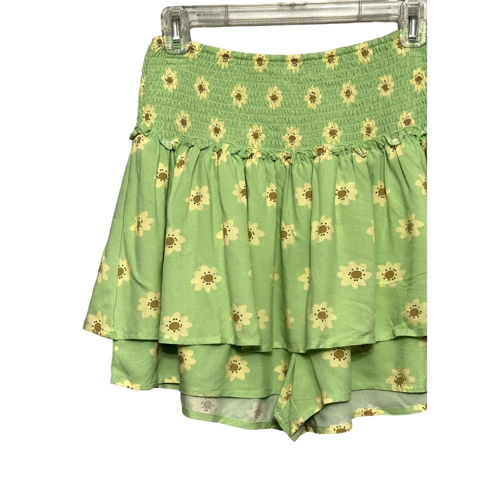 BP. BP Skort Daisy Floral Smocked Tiered Design Multicolor M Size 30" / US 8 / IT 44 - 3 Thumbnail