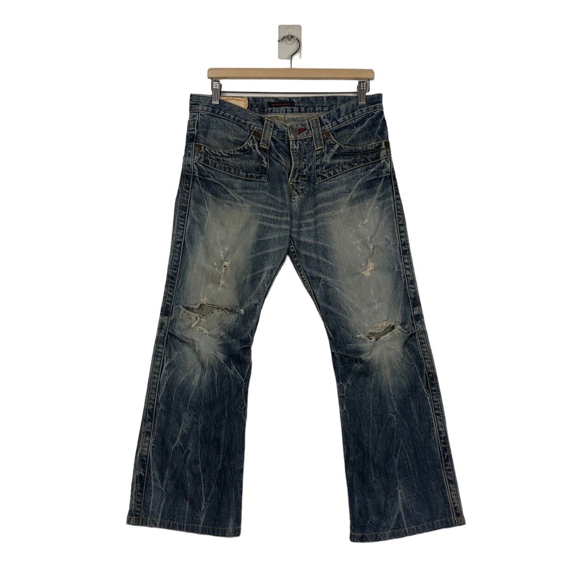 Hysteric Glamour 🔥Made in Nippon Distressed Biker Jeans Denim Size US 34 / EU 50 - 1 Thumbnail