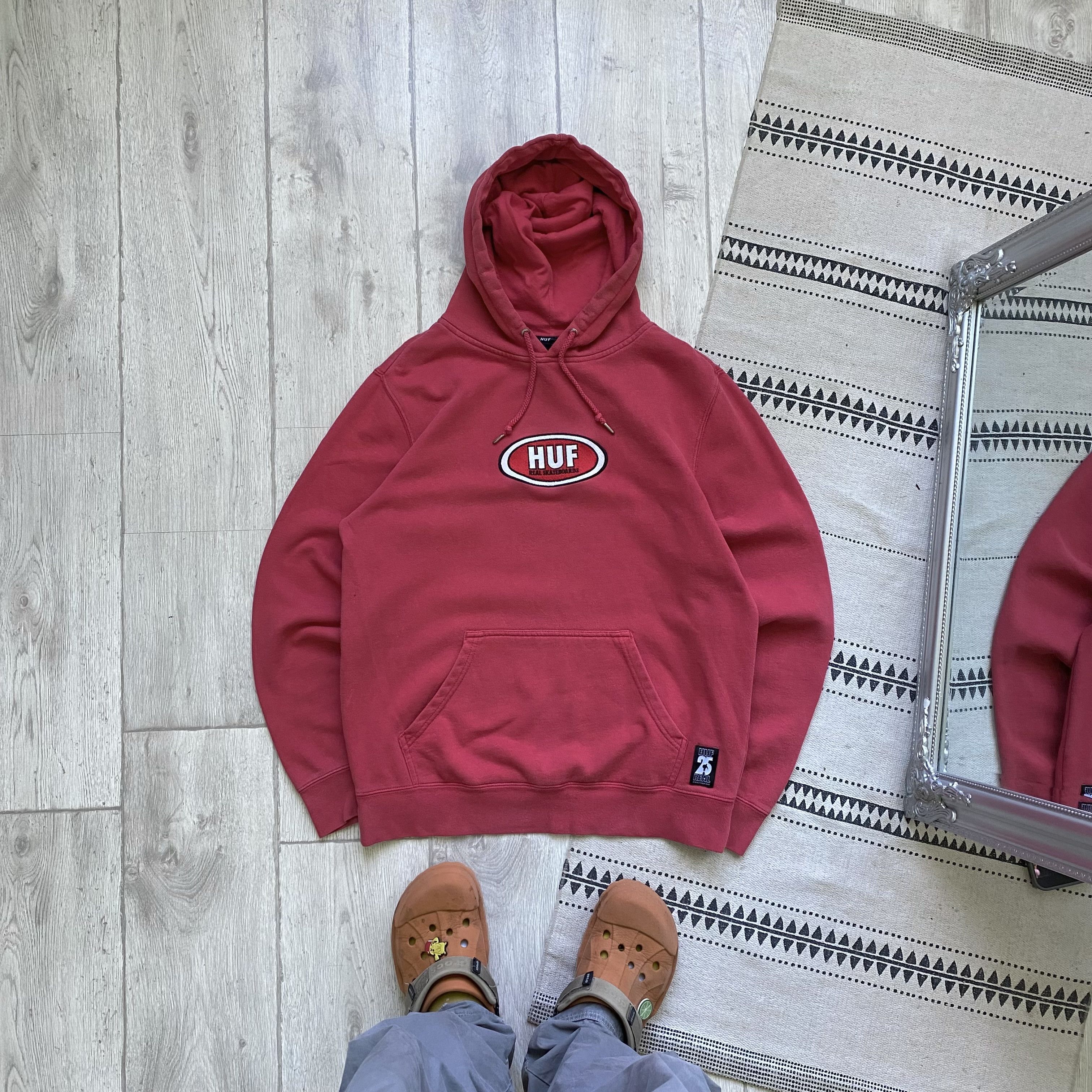 Hook-Ups 🛹 Vintage HUF Skateboards Hoodie center logo Size US M / EU 48-50 / 2 - 2 Thumbnail