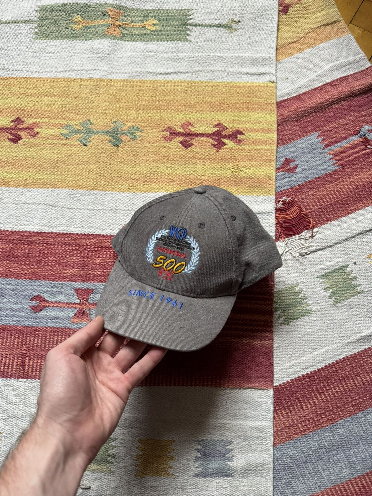 Honda Vibrate 90’s Honda 500 Wins Grand Prix Racing y2k Hat Size ONE SIZE - 3 Thumbnail