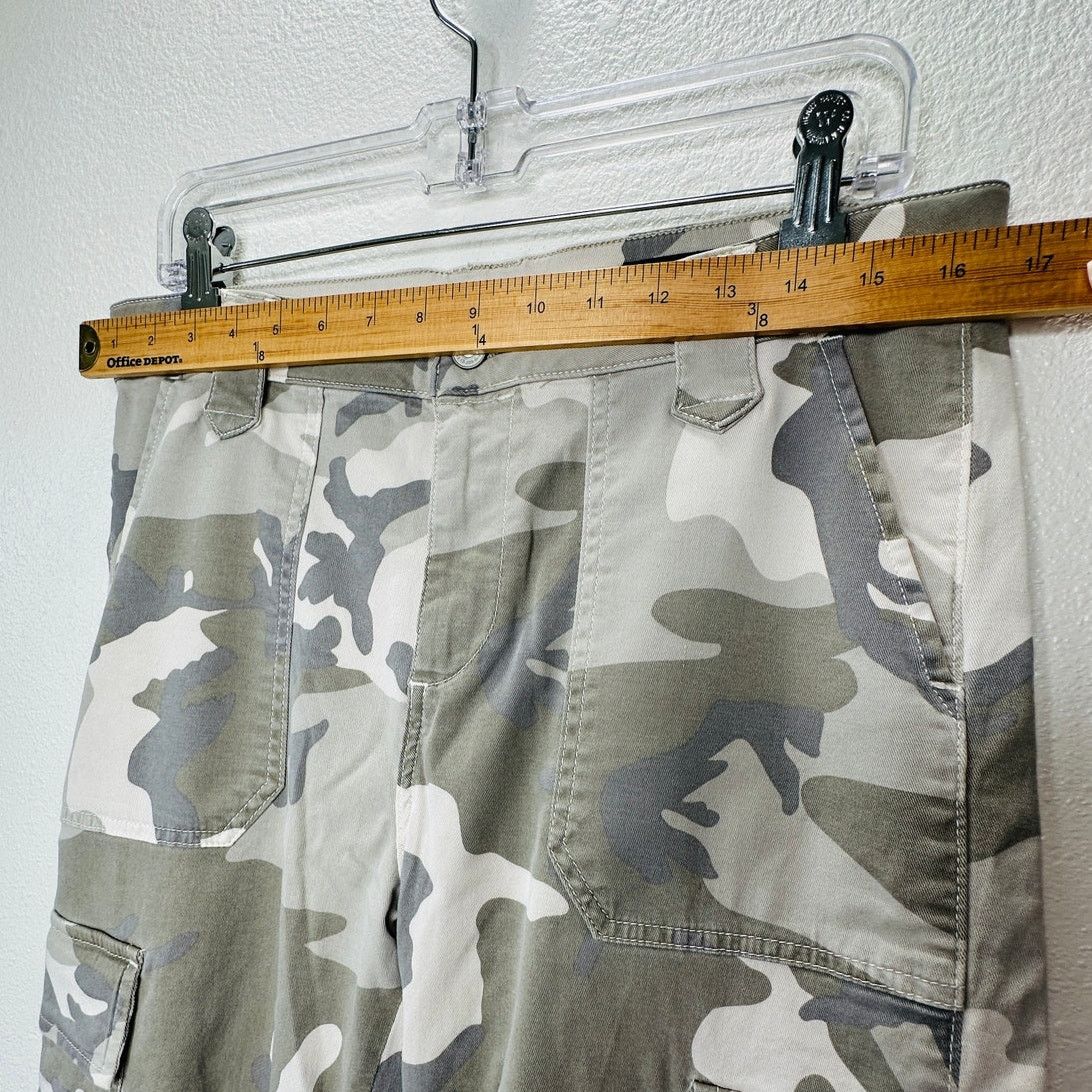Allsaints Allsaints Tan & Green Camo Nola Cargo Zip Ankle Trouser 29 Size 29" - 17 Thumbnail