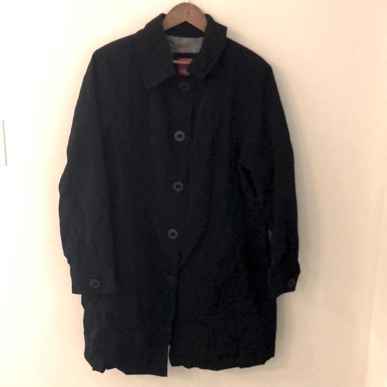 Esprit Vintage Esprit Black Coat pockets collar retro 80's SZ XL Size M / US 6-8 / IT 42-44 - 12 Thumbnail