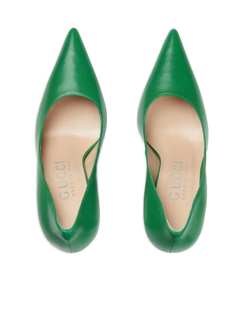 Gucci o1s1wg110125 High Heels Pumps in Green Size US 12 / IT 42 - 3 Thumbnail