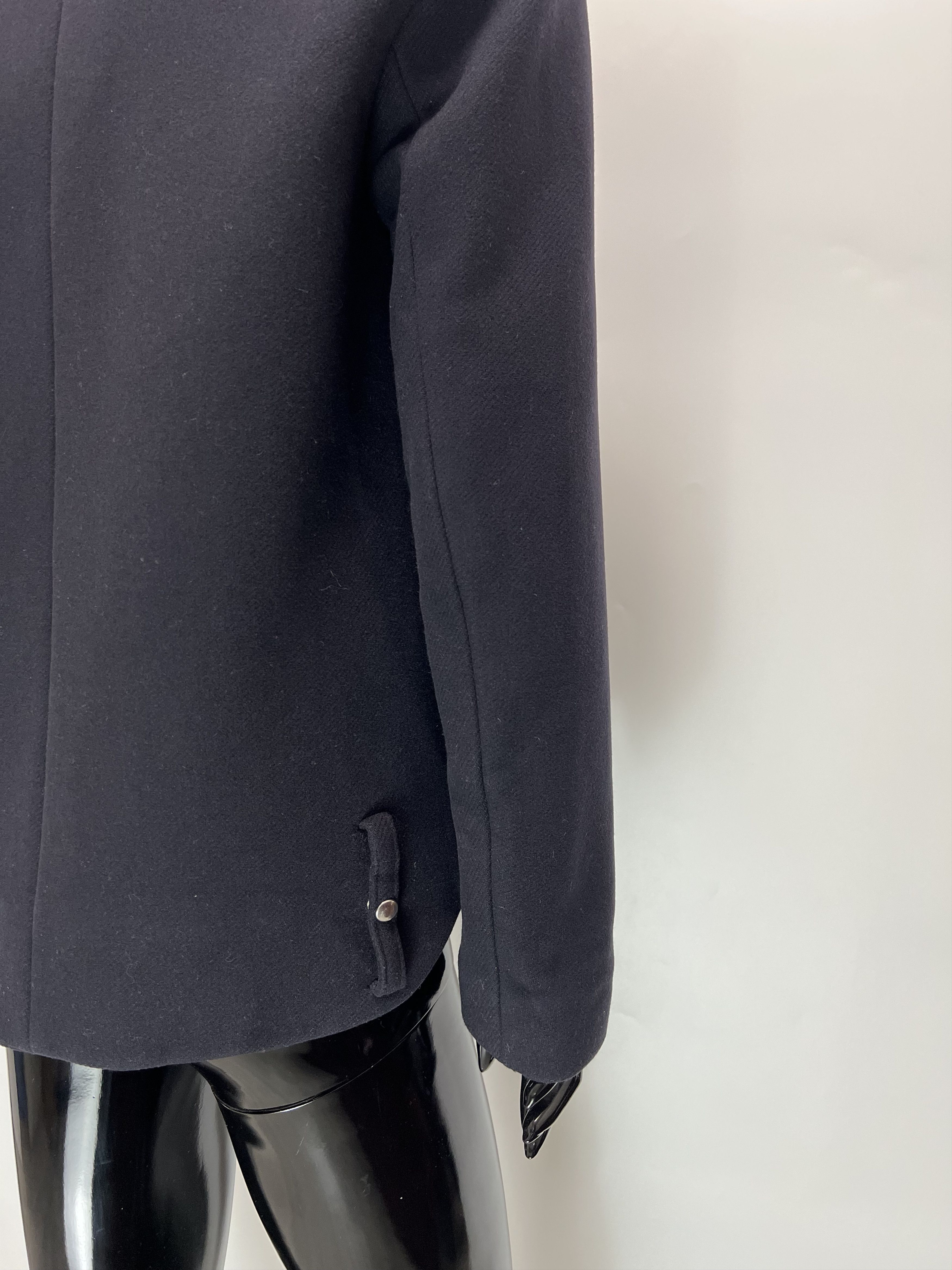 Sandro Sandro Navy Blue Wool Biker Jacket Size 38 Size M / US 6-8 / IT 42-44 - 9 Thumbnail
